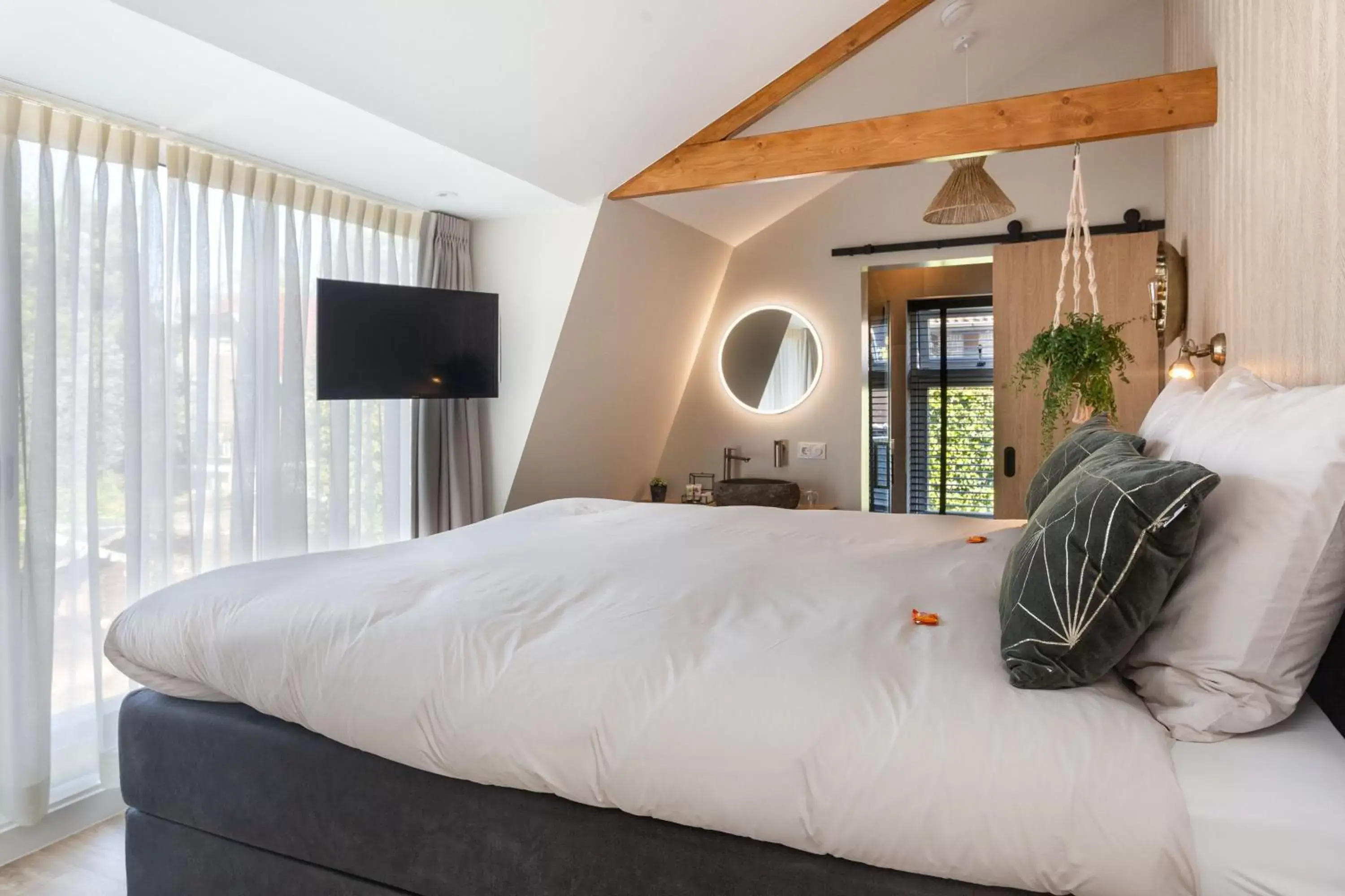 Bedroom, Bed in B&B De Mansarde