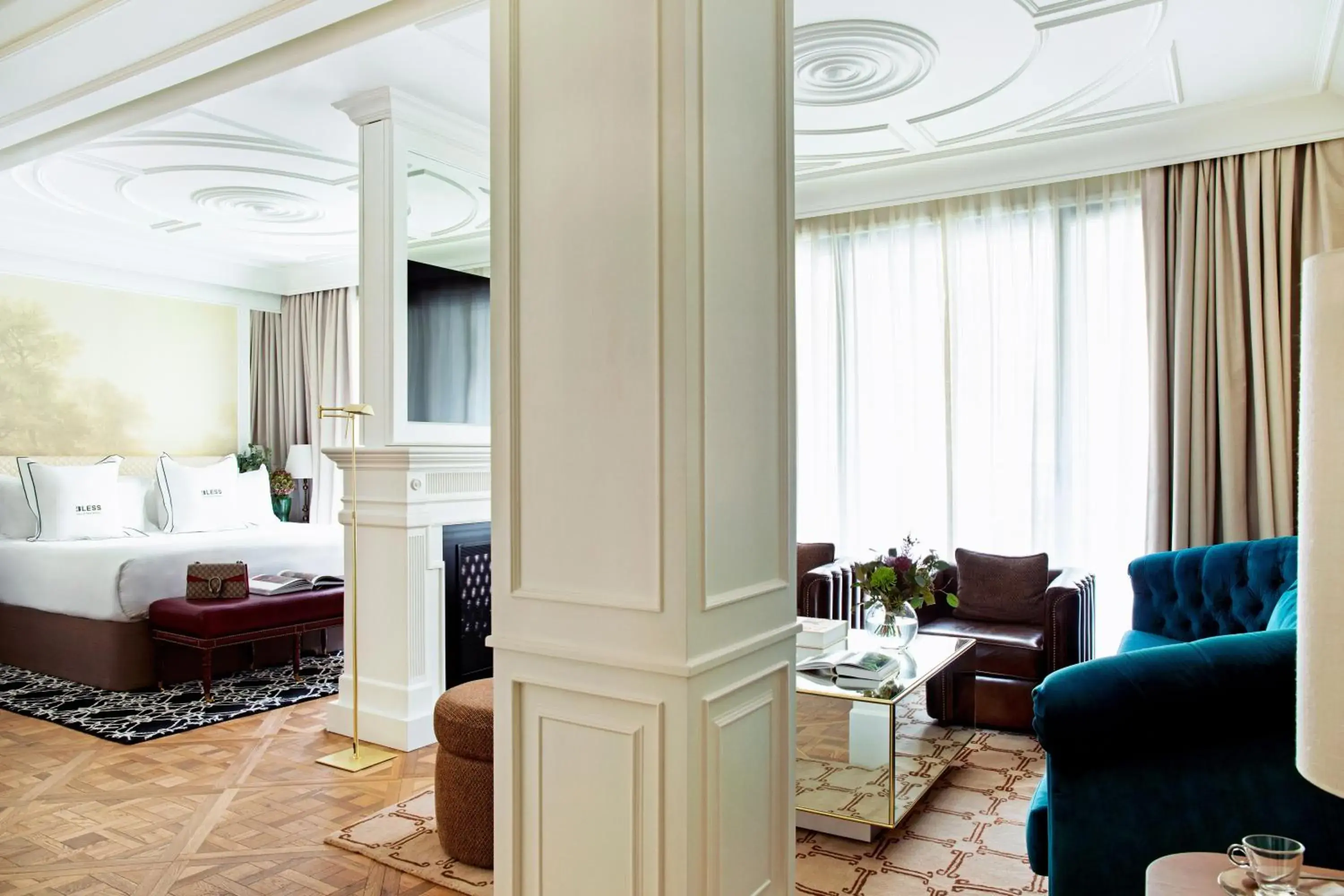 Bed, Seating Area in BLESS Hotel Madrid - The Leading Hotels of the World