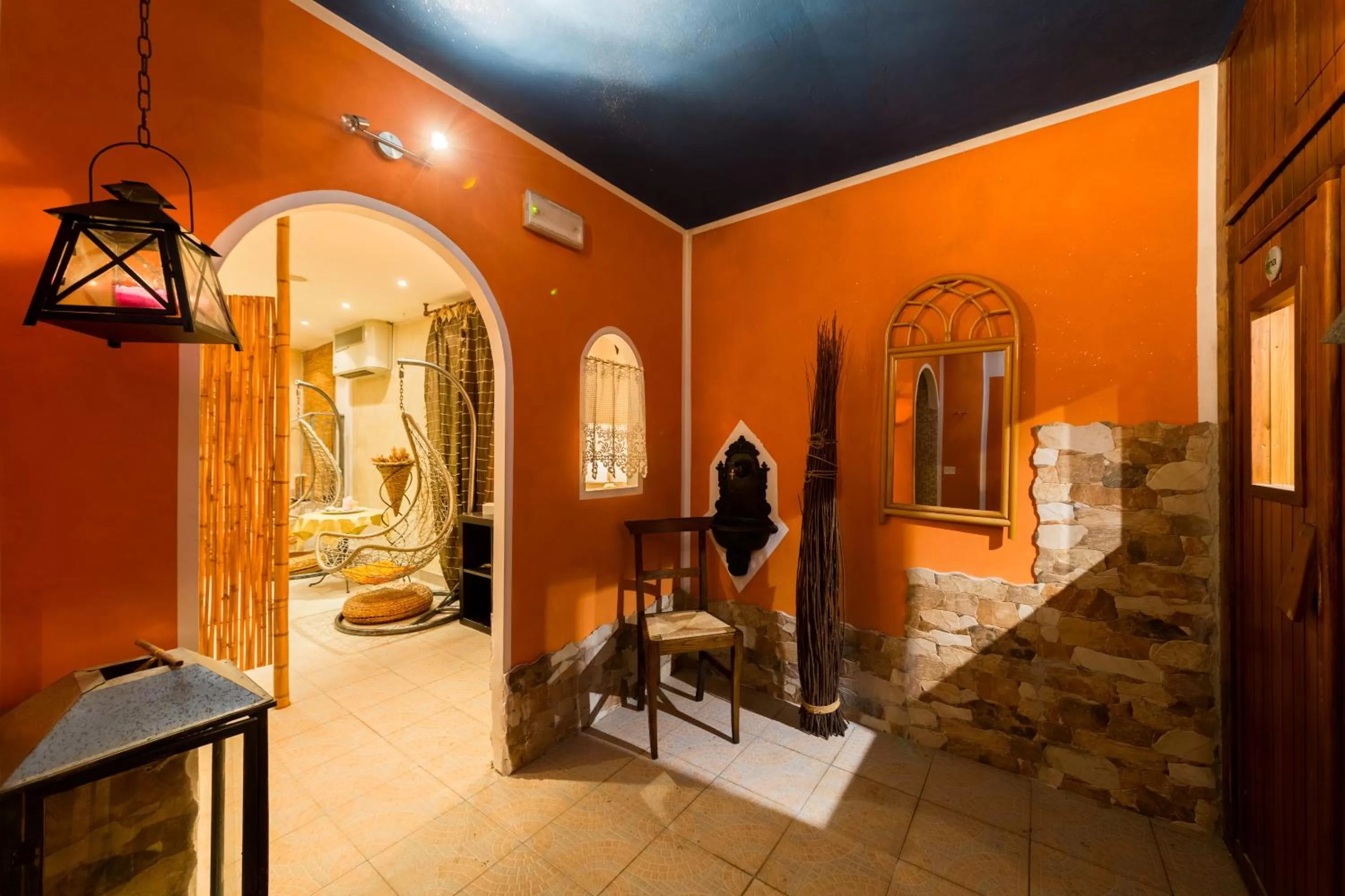 Sauna, Bed in Hotel Canarino