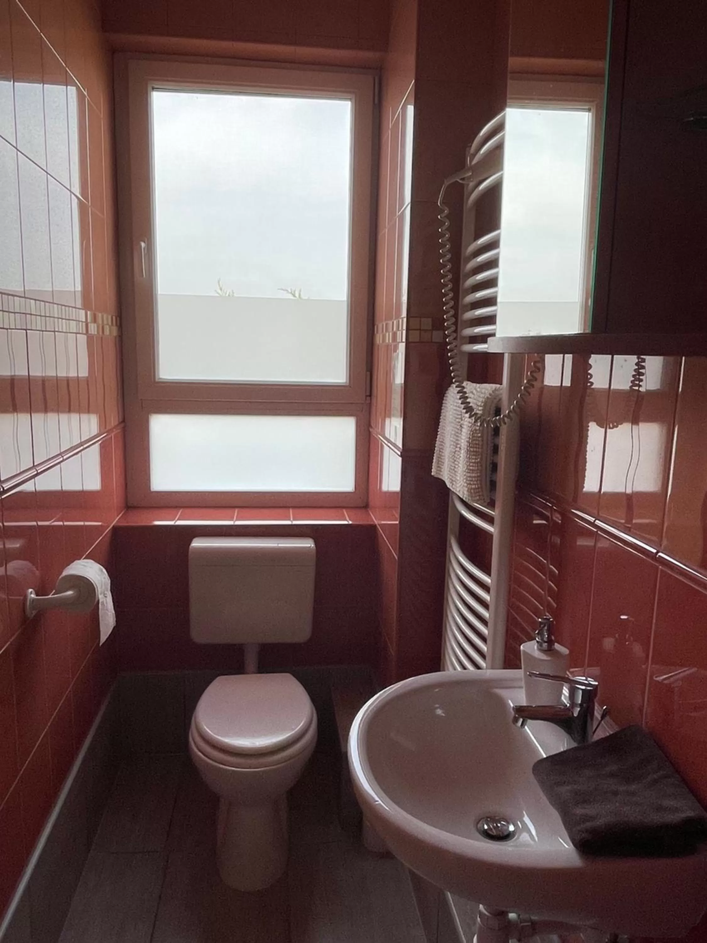 Shower in Airport Szálló