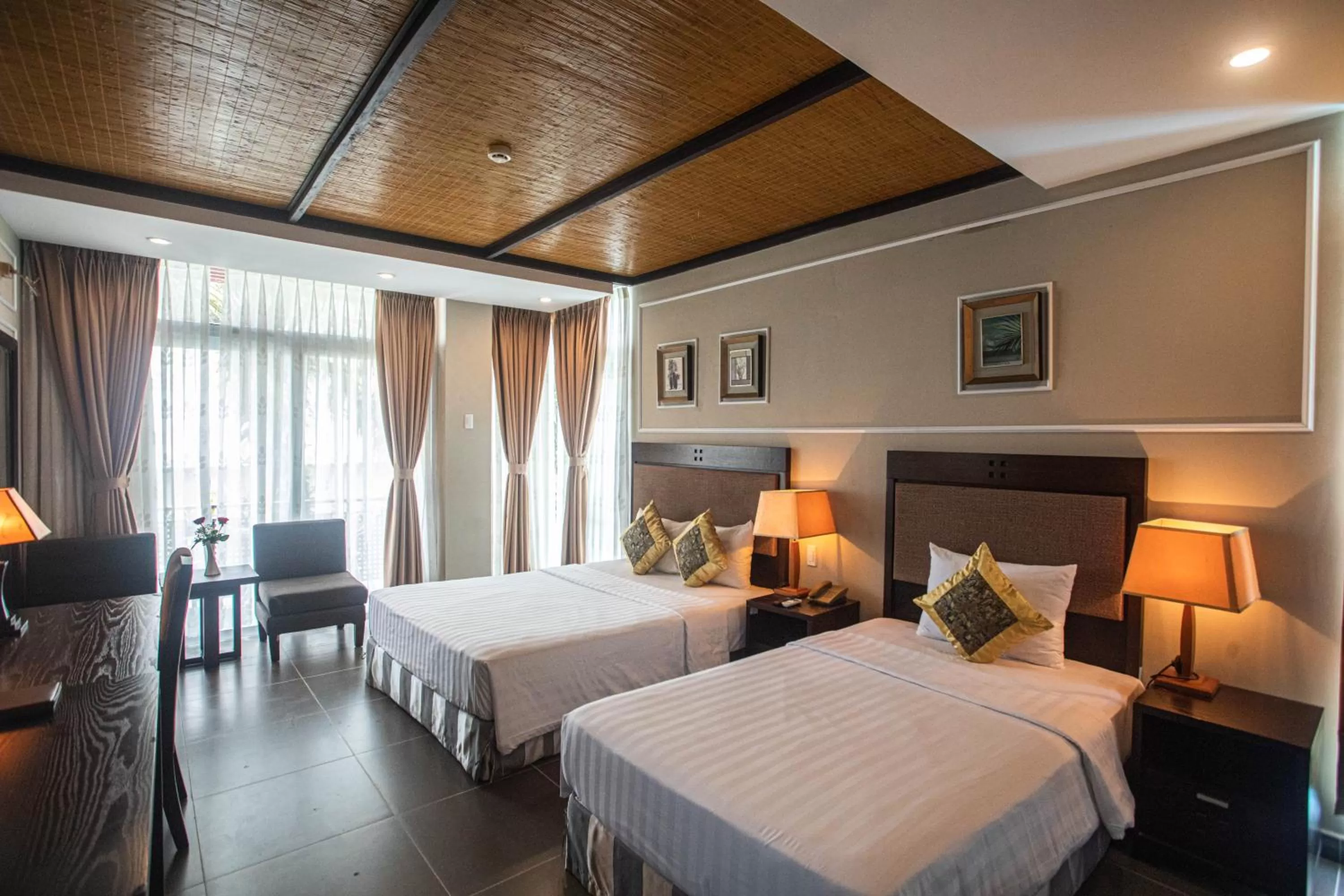 Premium Deluxe Twin Room with Sea View in Seaside Resort Vung Tau