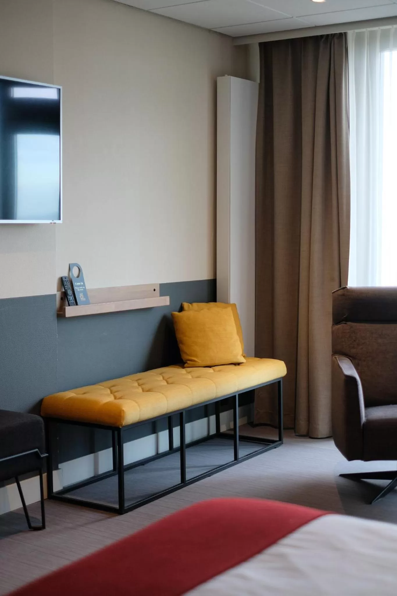 Seating area, Bed in Two Brothers Noordwijk Beach