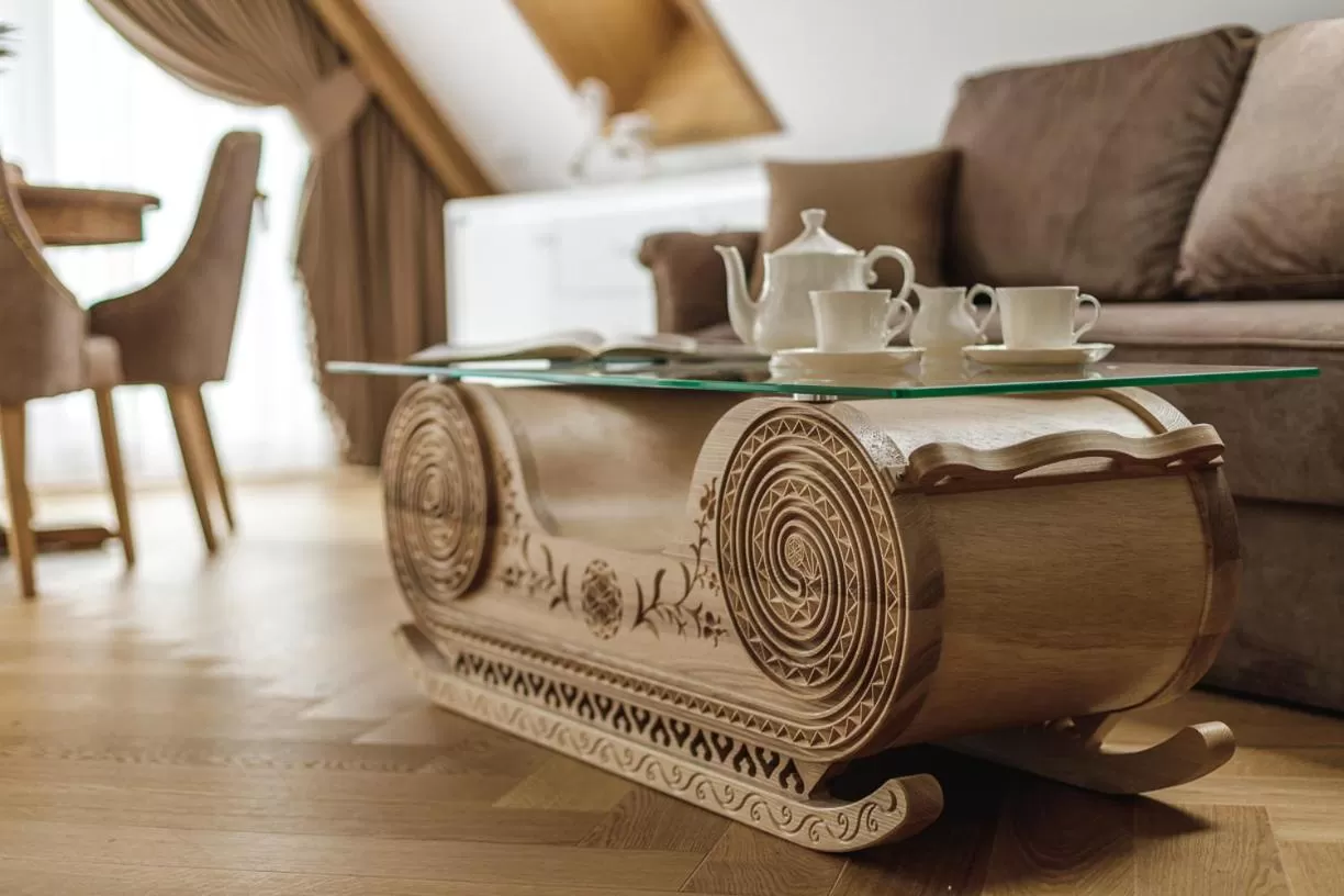 Seating area in Jagiellońska Residence