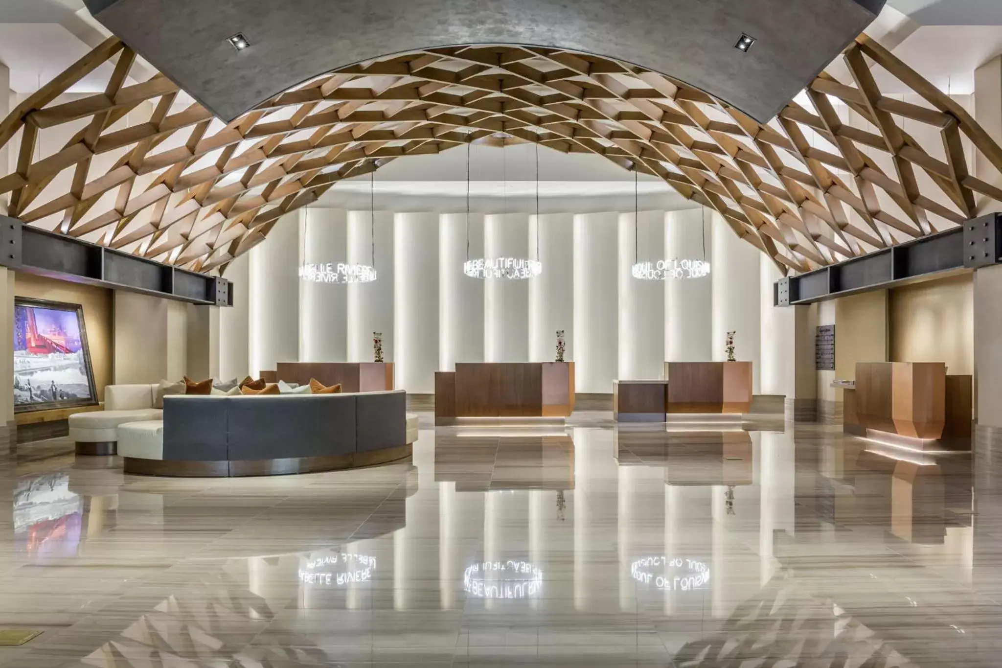 Lobby or reception in Omni Louisville Hotel