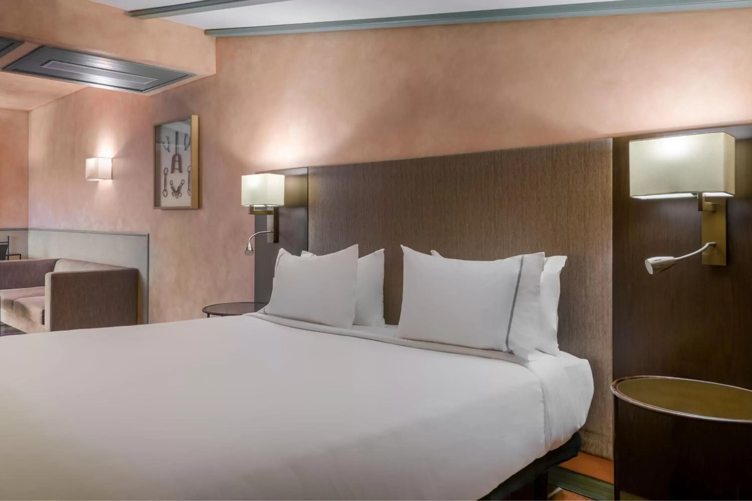 Photo of the whole room, Bed in AC Hotel Ciudad de Toledo by Marriott
