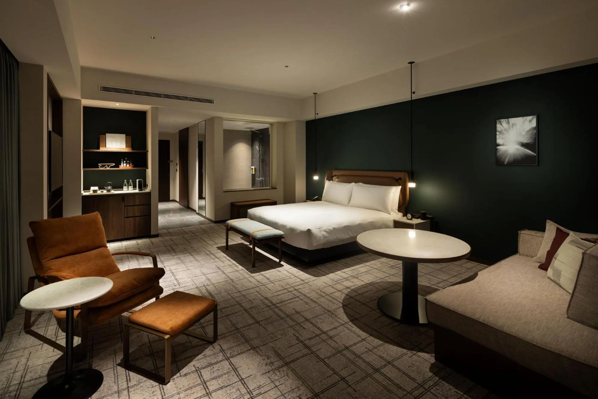 Bed in Fuji Speedway Hotel, in The Unbound Collection by Hyatt