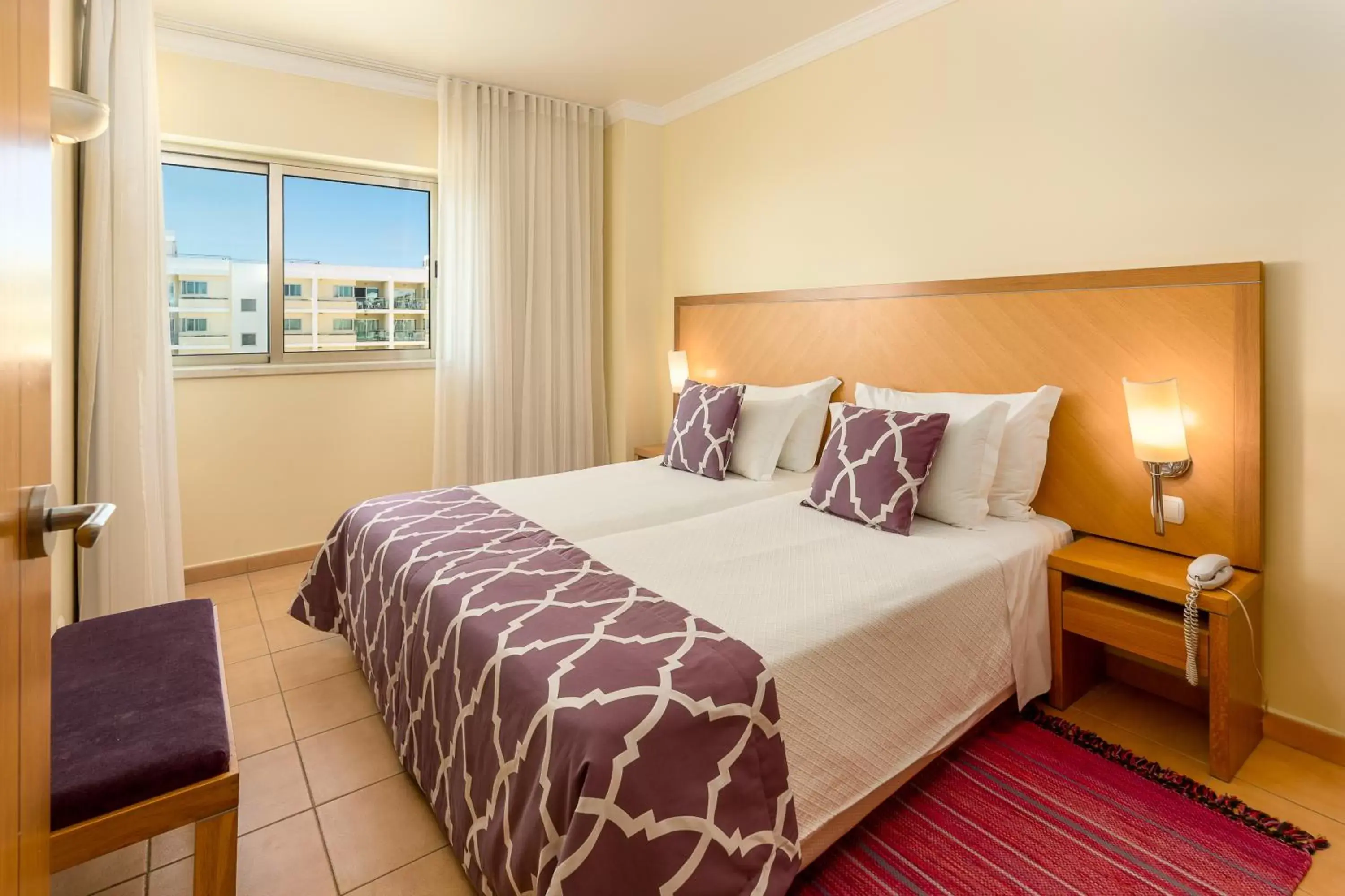 Bed in Hotel Apartamento Dunamar
