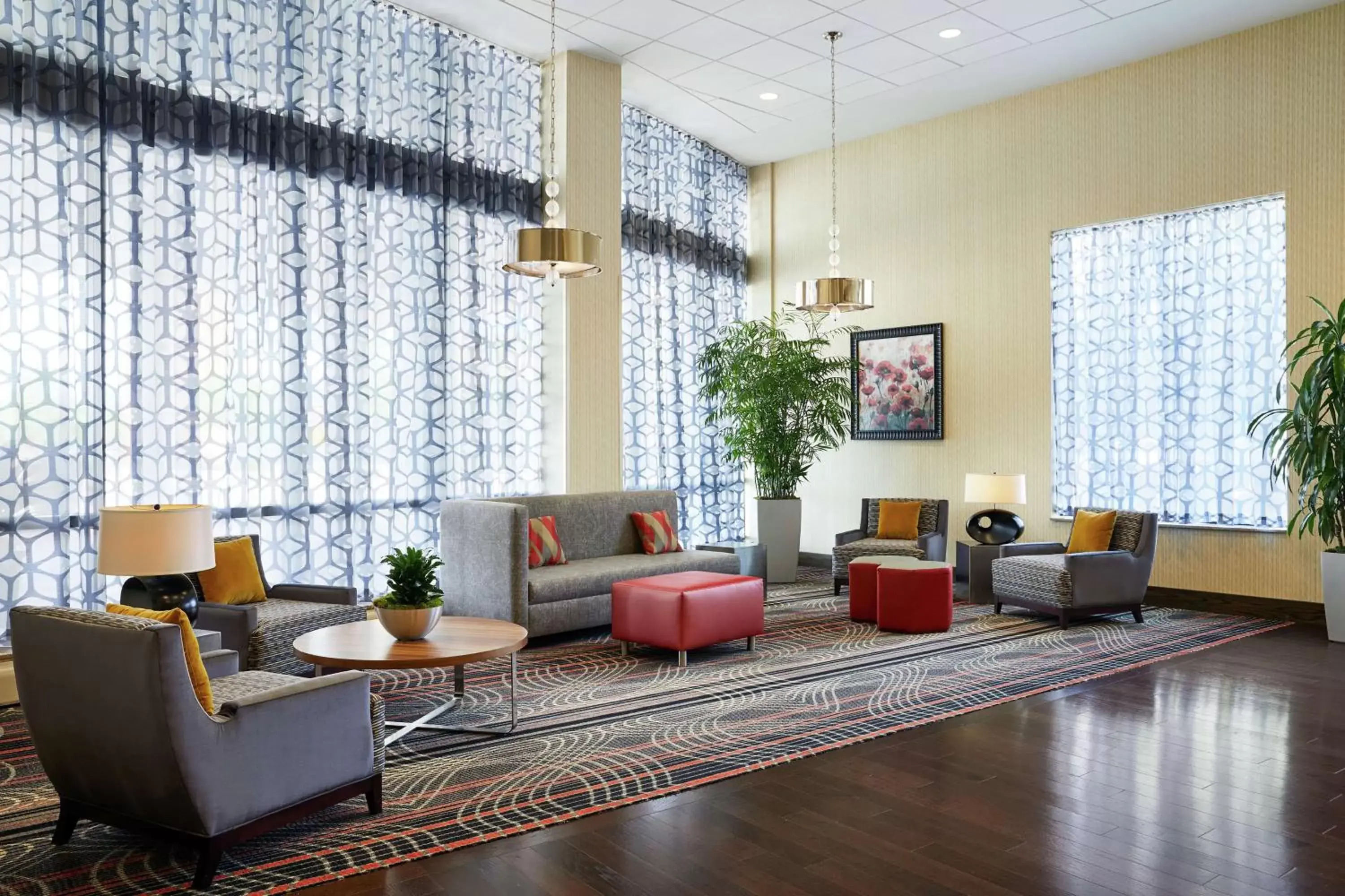 Lobby or reception in Hampton Inn & Suites Mt. Prospect