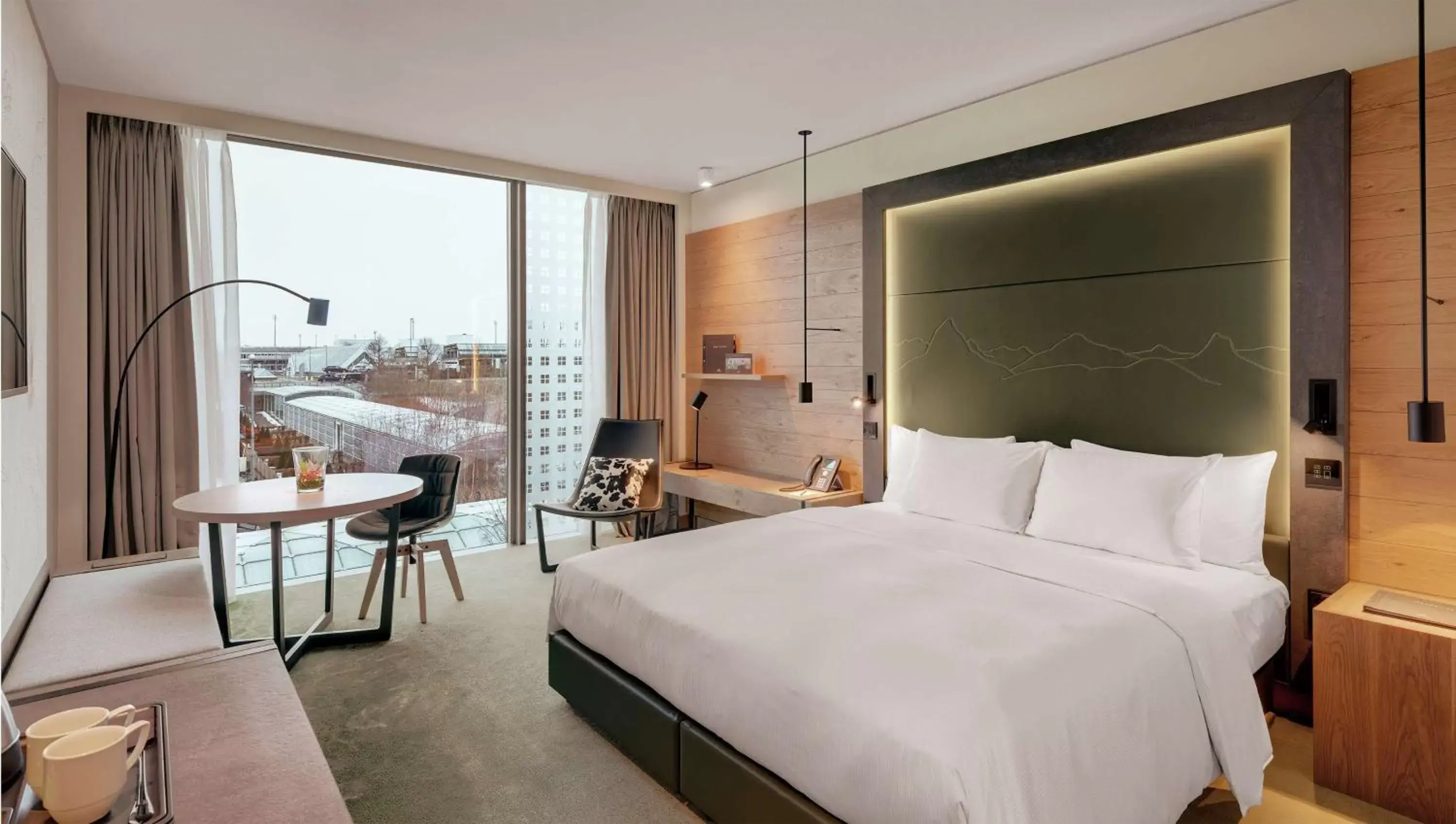 Bedroom in Hilton Munich Airport