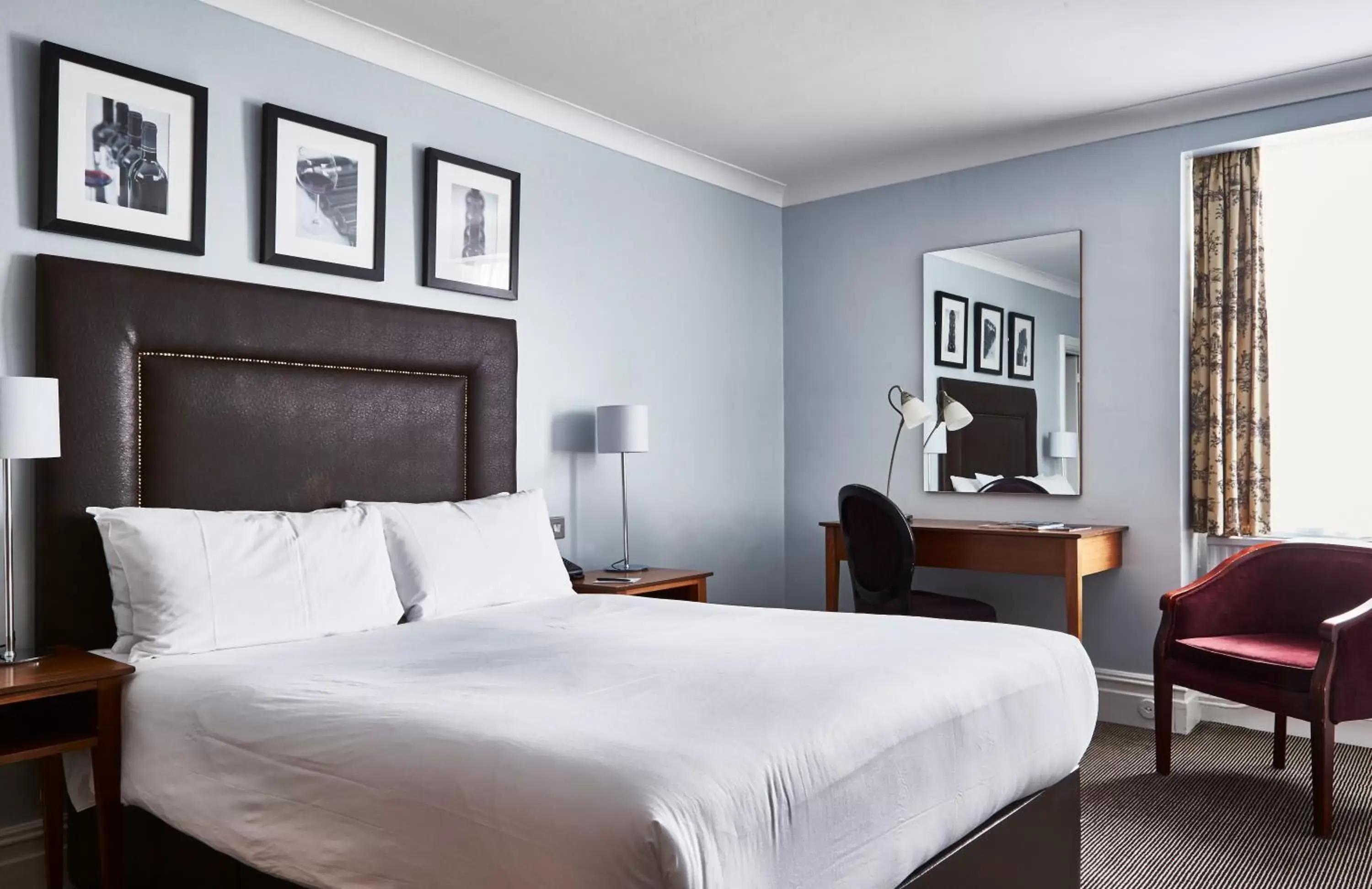 Bedroom, Bed in Bournemouth West Cliff Hotel & Spa Bedroom, Bed in Bournemouth West Cliff Hotel & Spa