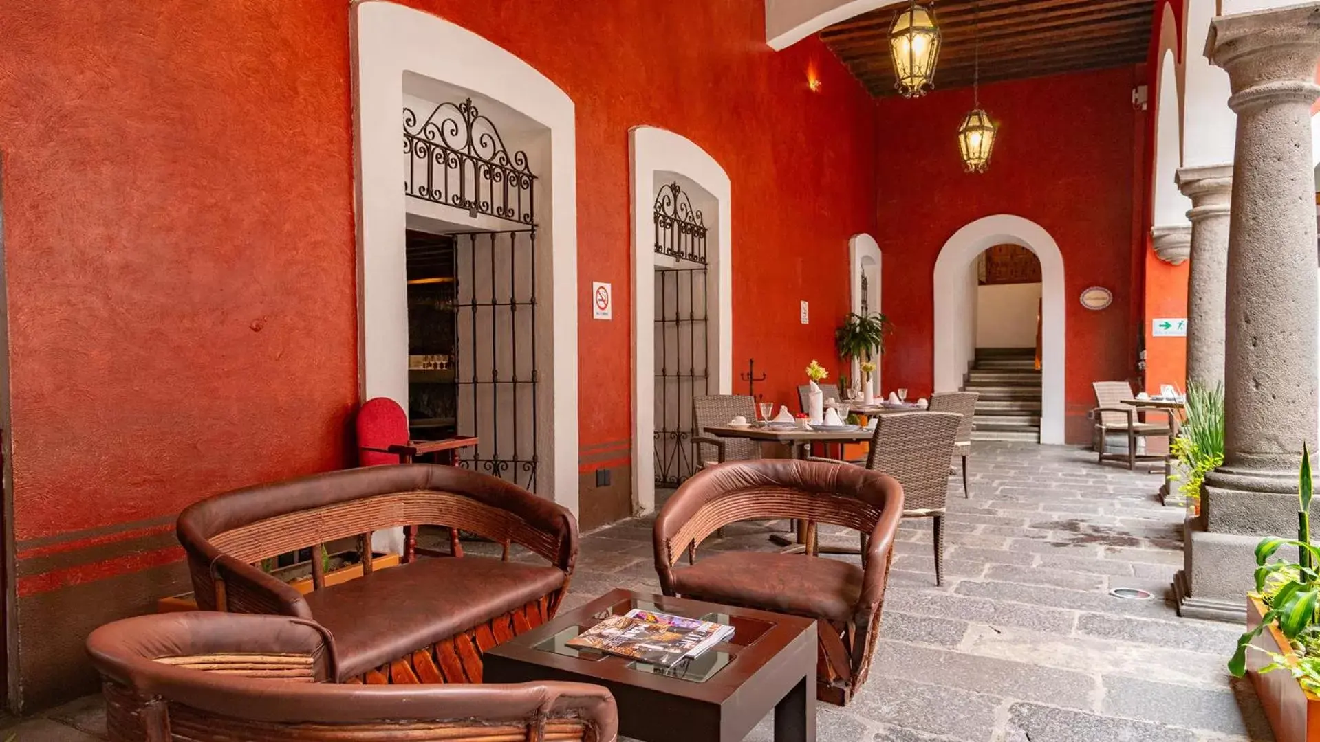 Restaurant/places to eat, Seating Area in Hotel Boutique Casona de la China Poblana - Adults Only