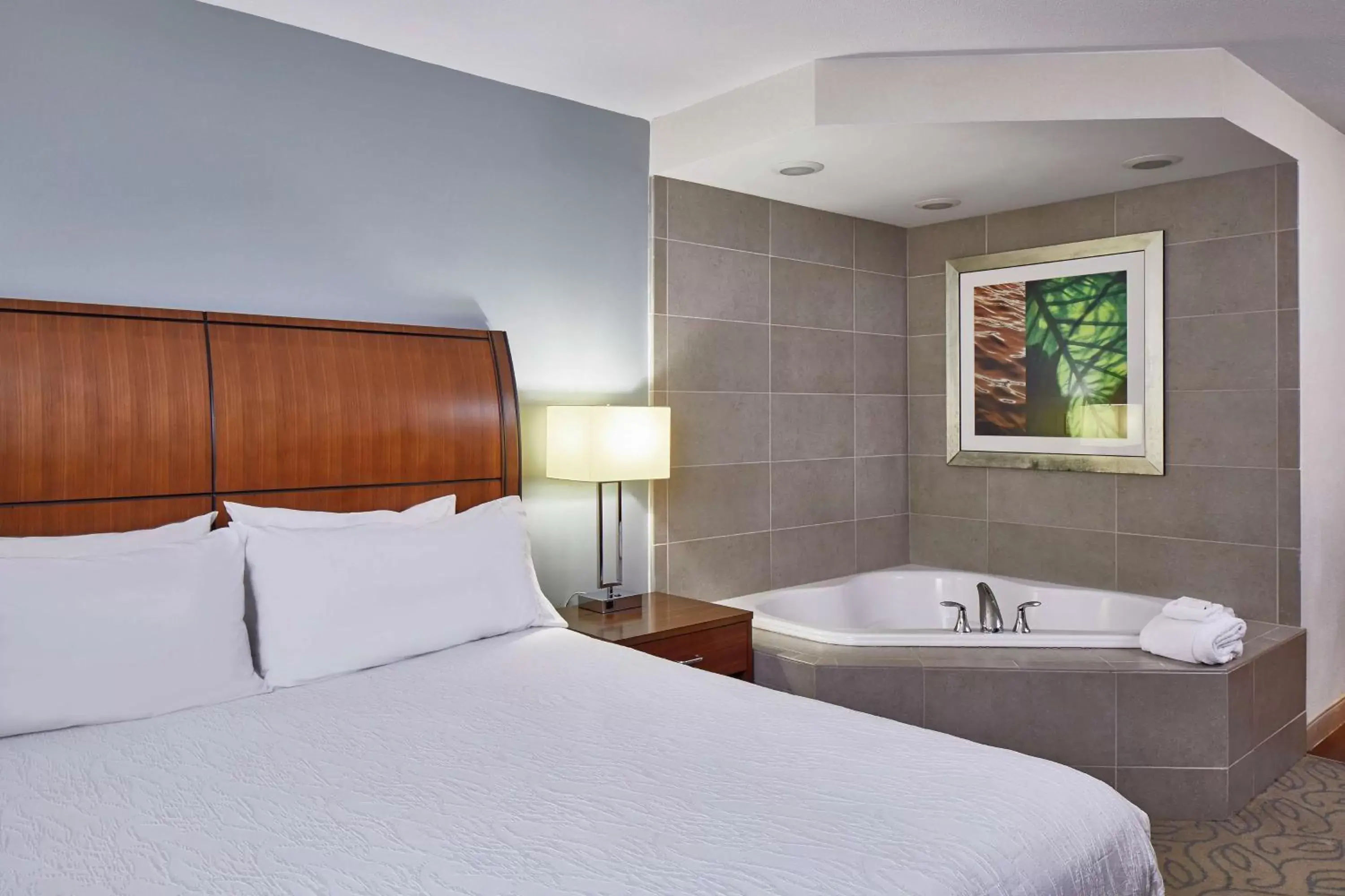 Bathroom, Bed in Hilton Garden Inn Atlanta Midtown
