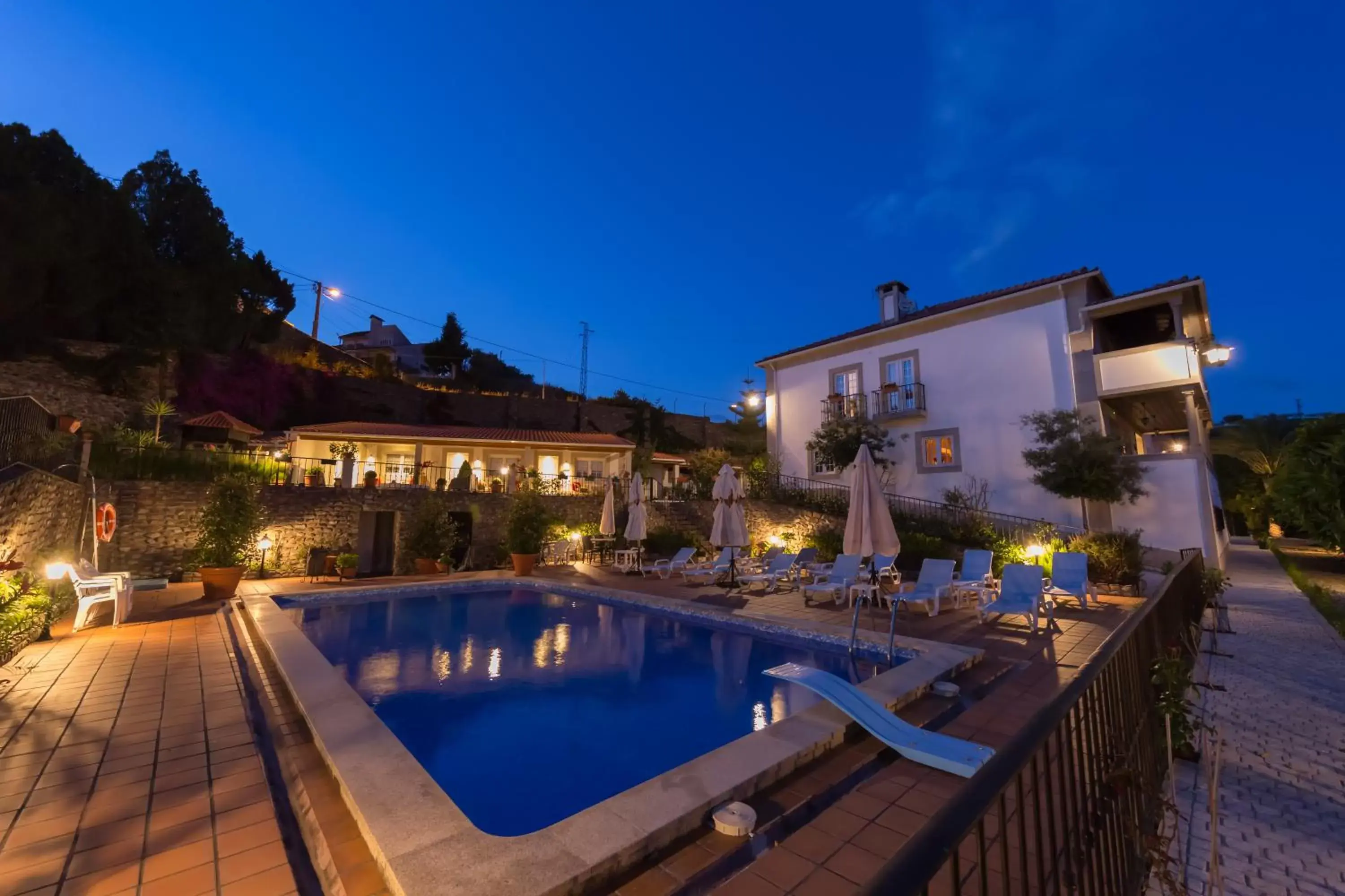 Night, Swimming Pool in Casa de São Domingos