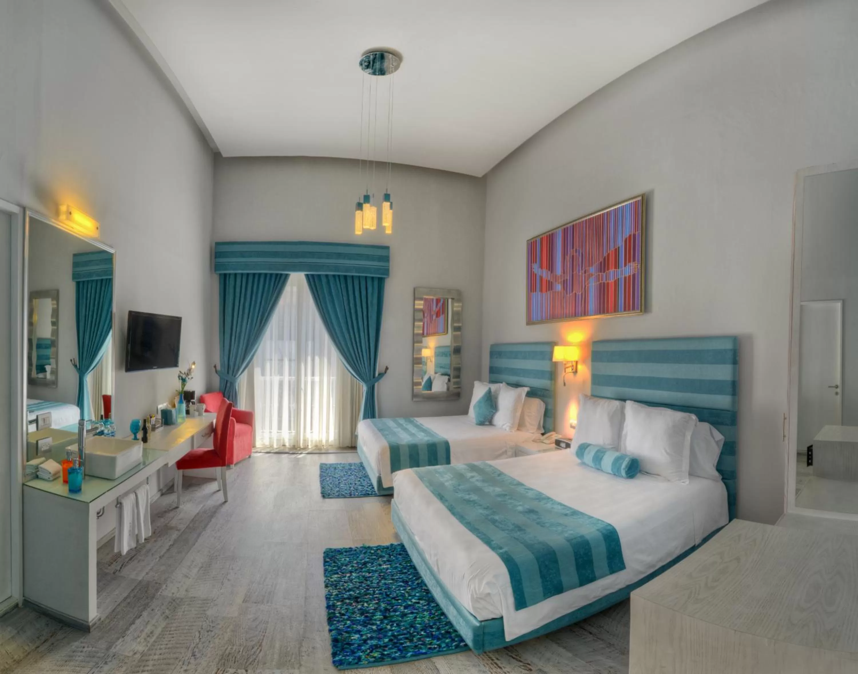 Decorative detail, Bed in Hotel Andante