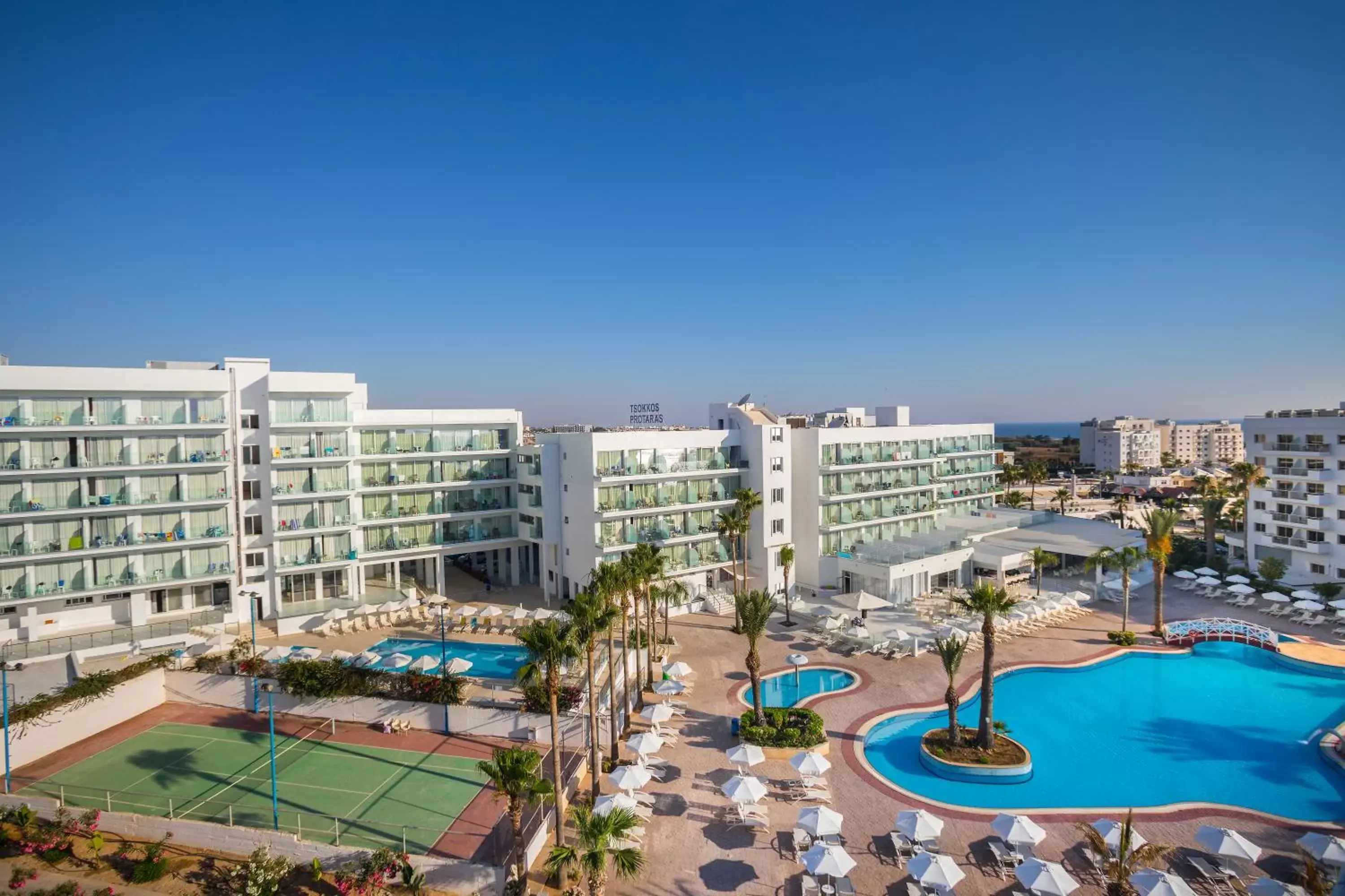 Pool View in Tsokkos Protaras Beach Hotel