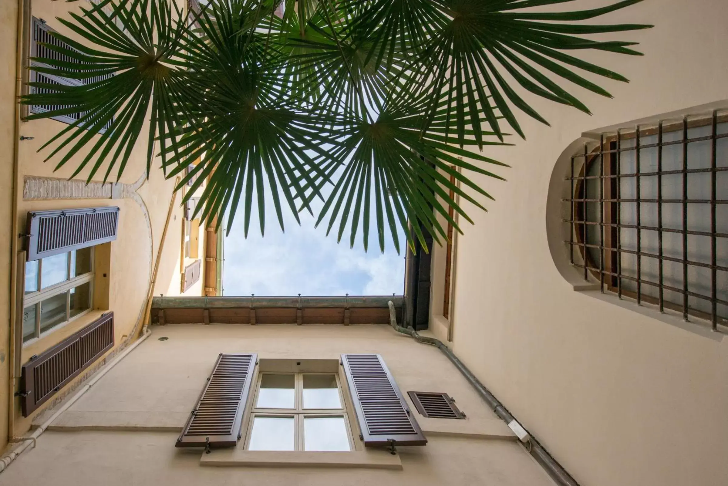 Inner courtyard view in Palazzo Rotati