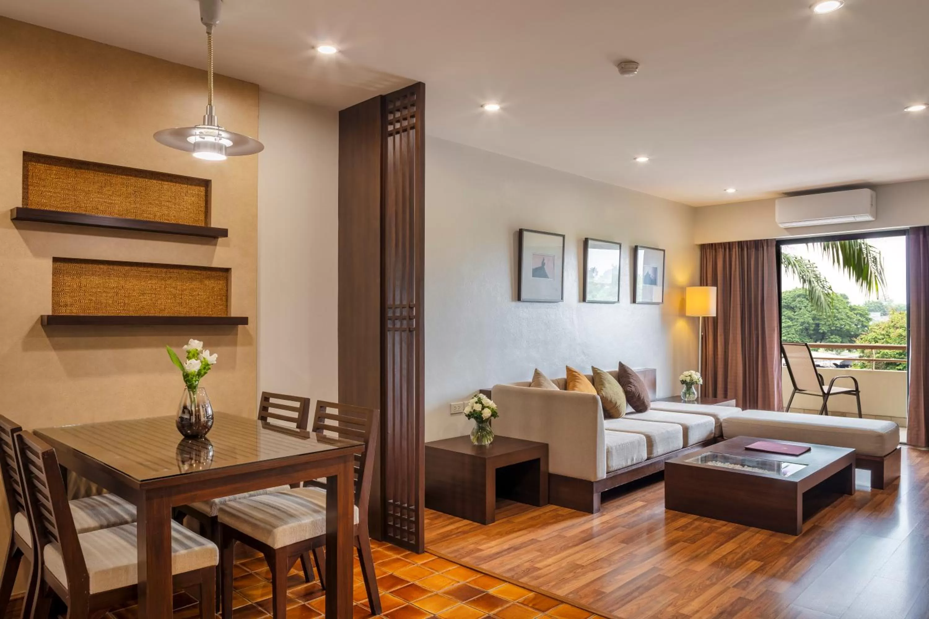 Living room, Bed in The Grand Napat