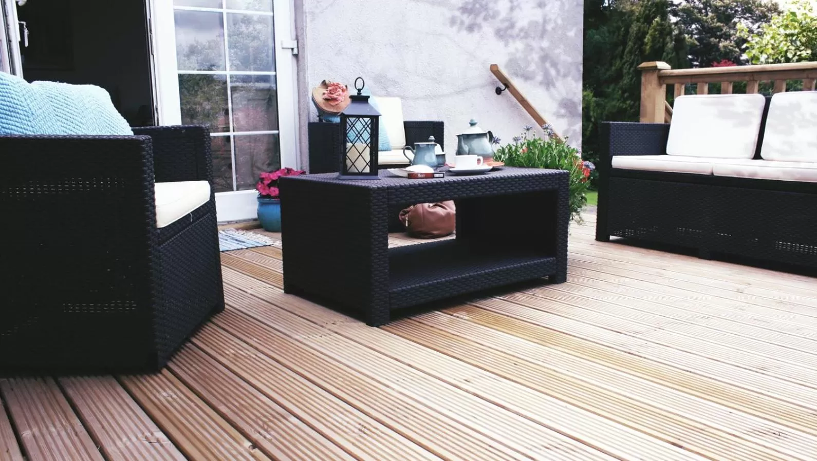 Patio, Lobby/Reception in Beaufort House Accomodation