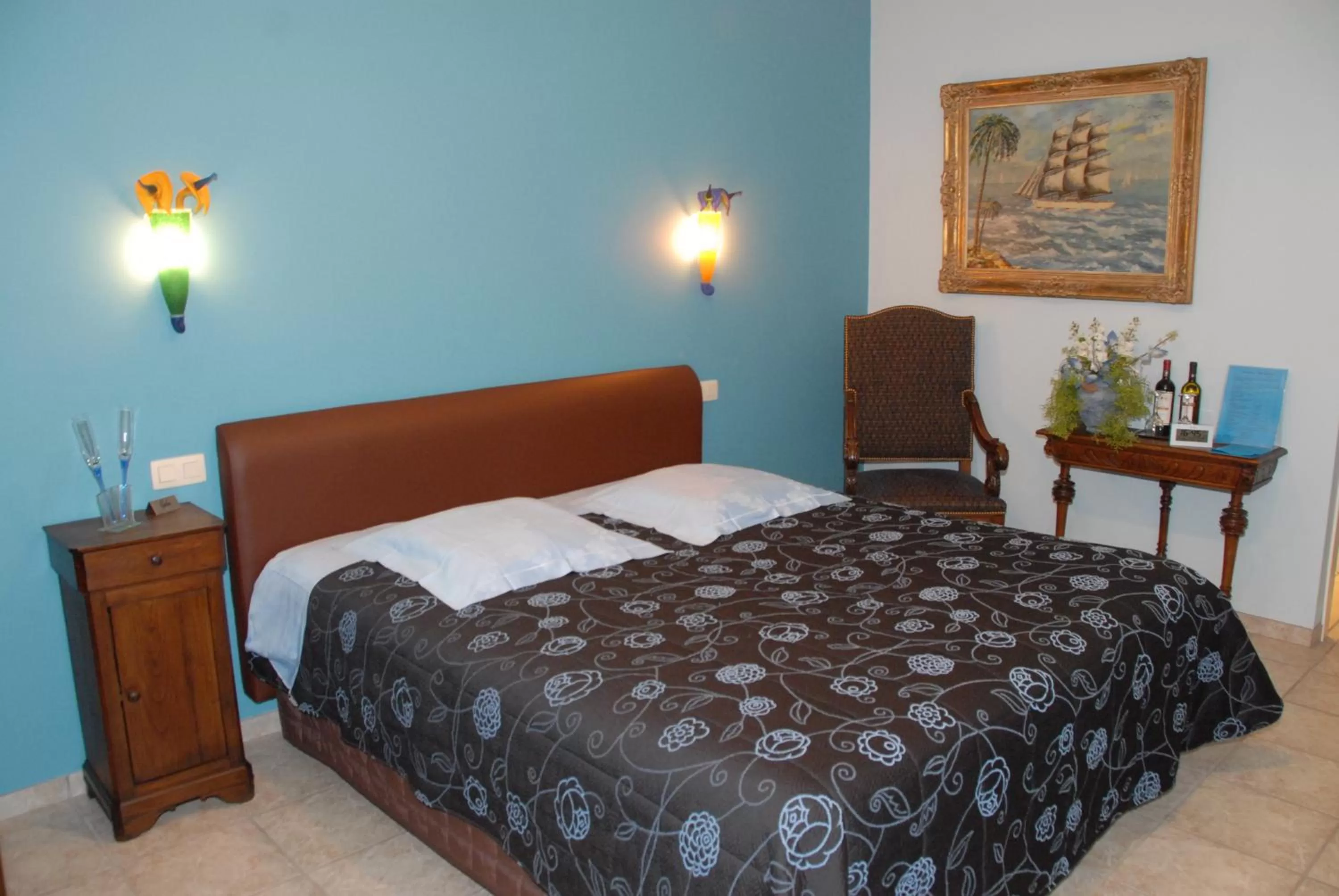 Bed in B&B Casa Roman & Vakantiewoning voor 1 pers tot max 32 personen