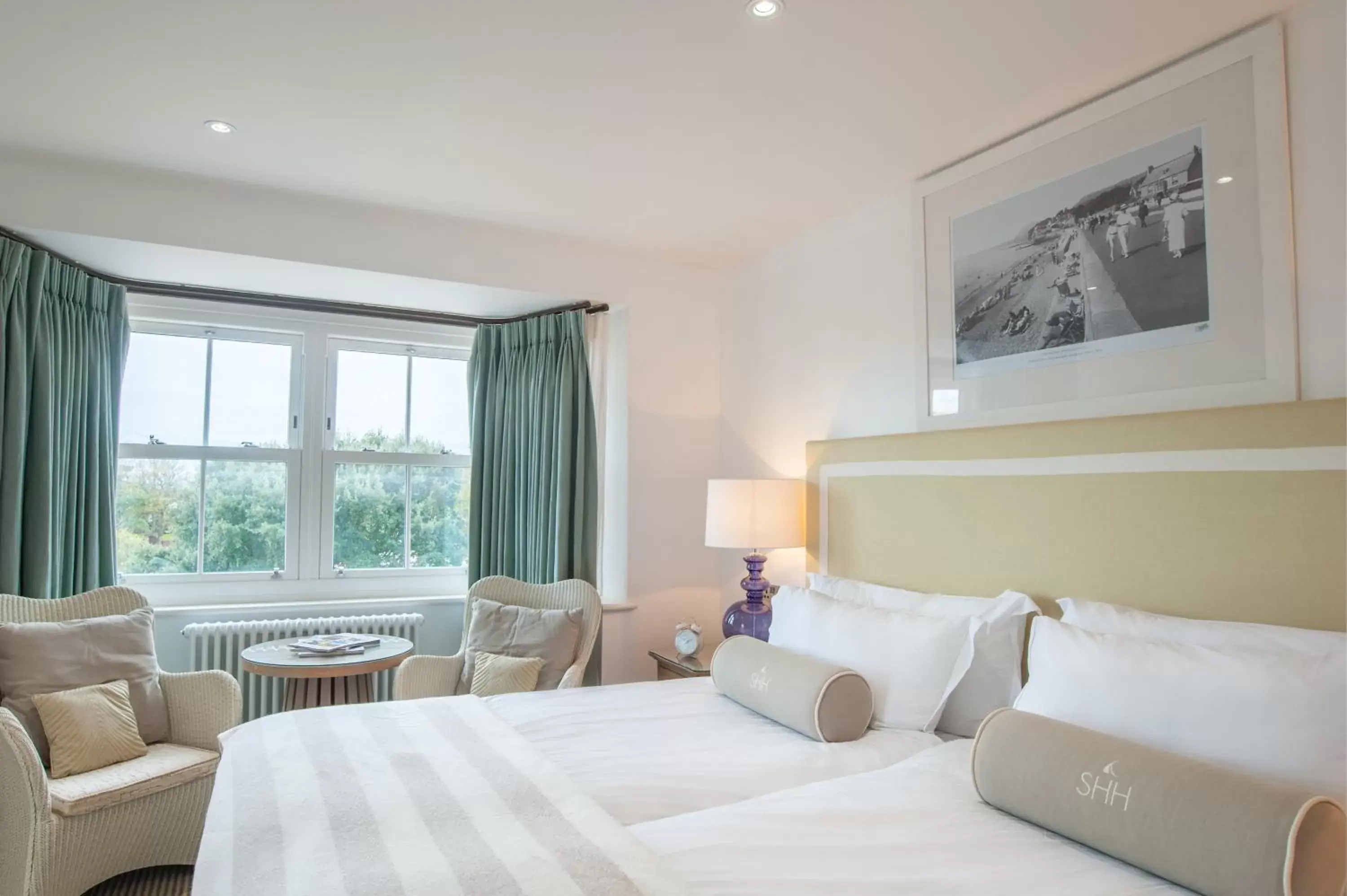 Twin Room with Sea View in Harbour Hotel Sidmouth