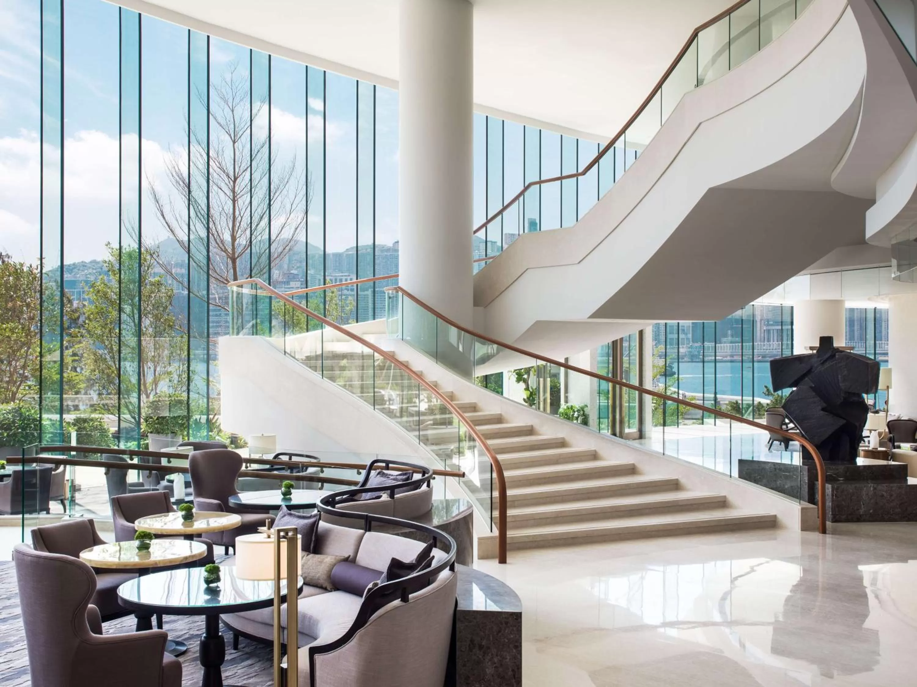 Lobby or reception in Kerry Hotel Hong Kong by Shangri-la