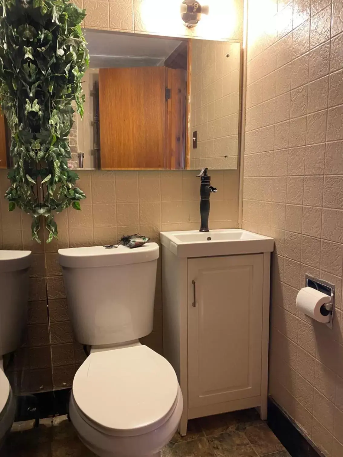 Bathroom in Roundtop Mountain Vista - Cabins and Motel