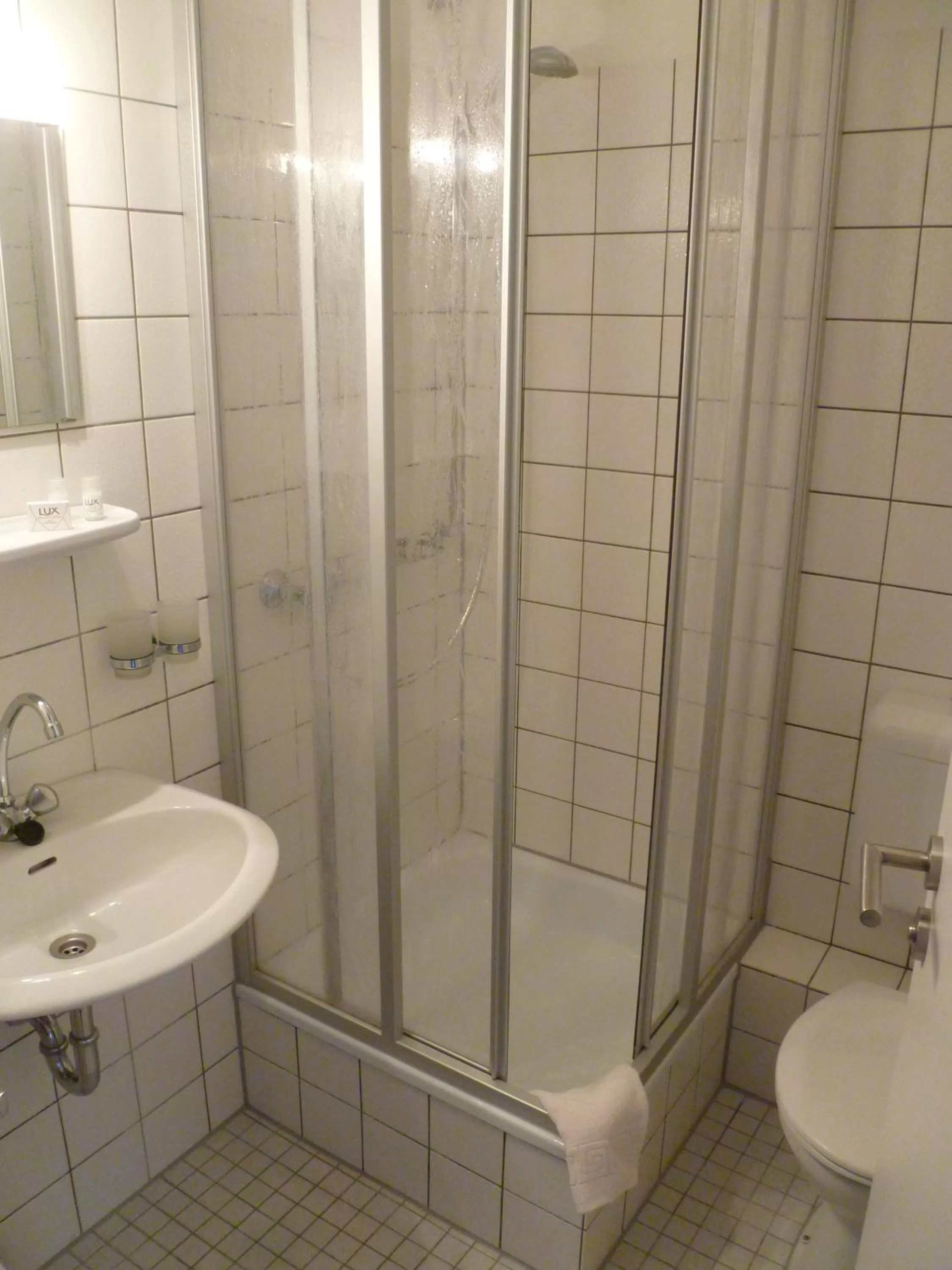 Shower in Hotel van Lendt garni