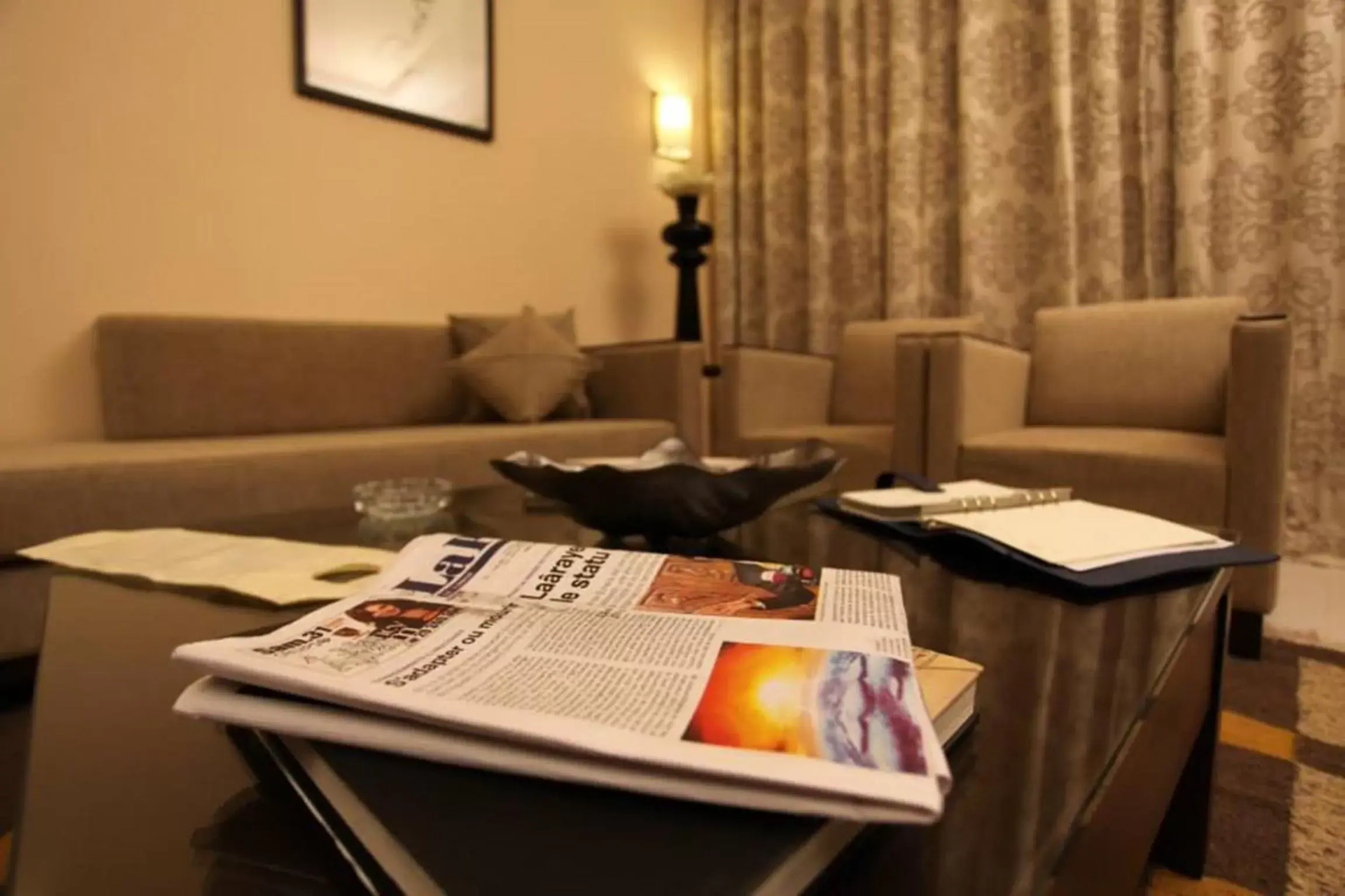 Seating Area in Le Corail Suites Hotel