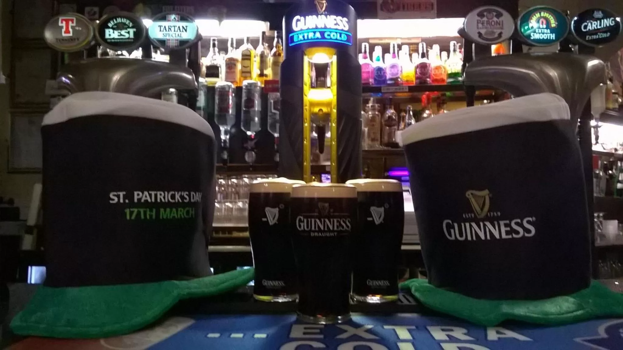 Alcoholic drinks in The Elbow Room