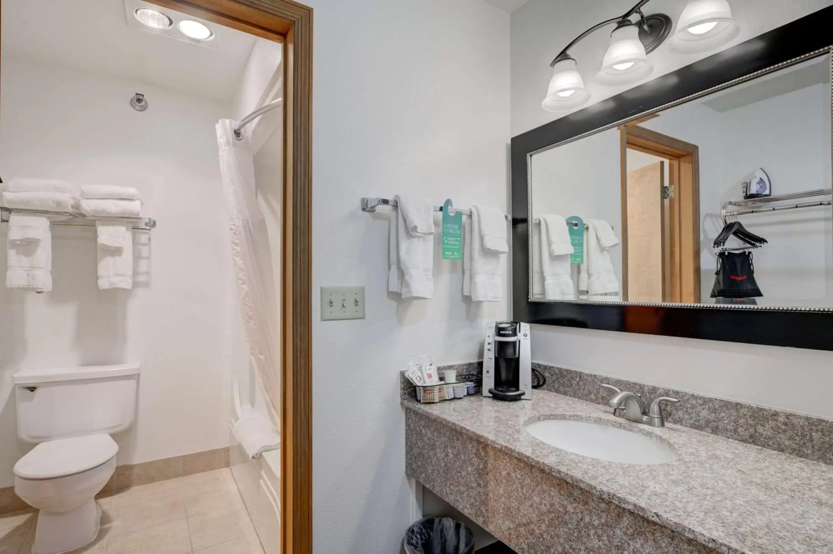 Bedroom, Bathroom in The Ridgeline Hotel at Yellowstone, Ascend Hotel Collection