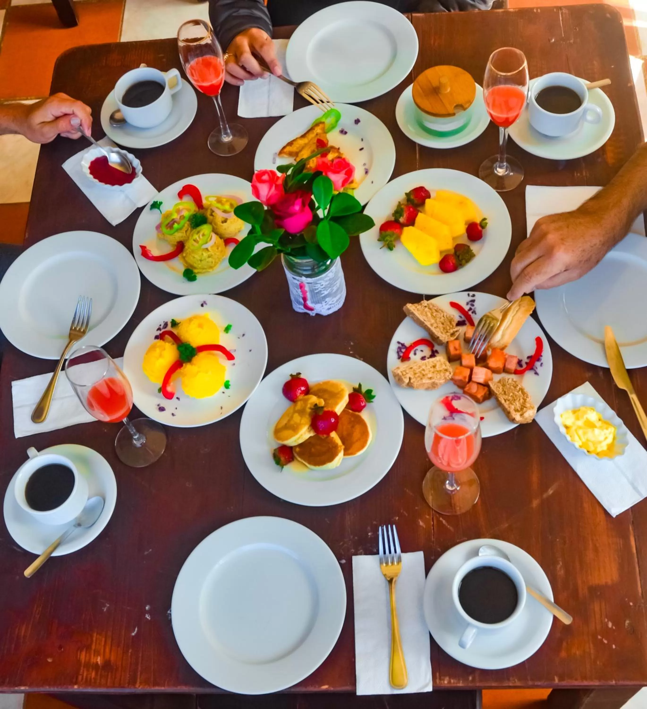 Breakfast in Hotel Rancho Constanza & Cabañas de la Montaña