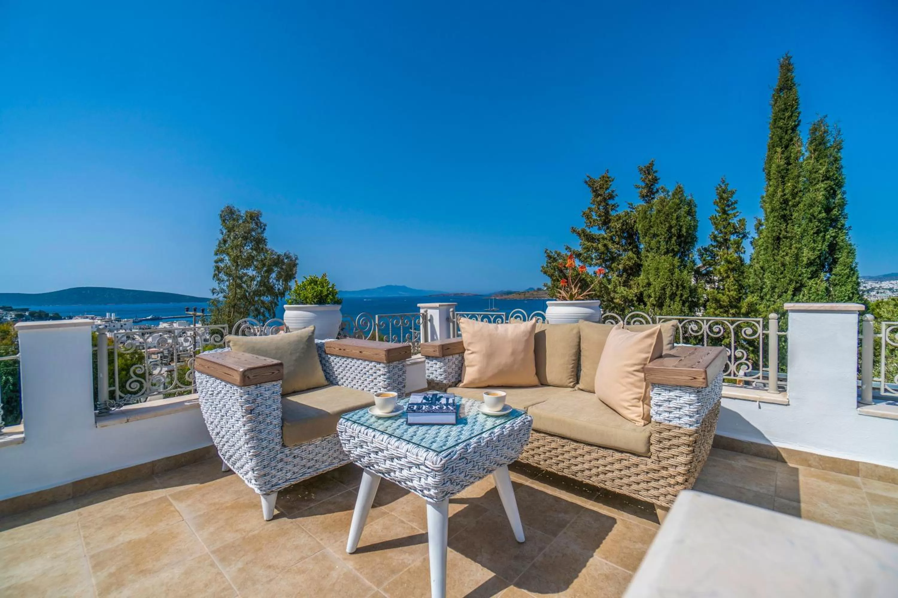 Balcony/Terrace in Manzara Boutique Hotel - Adults Only