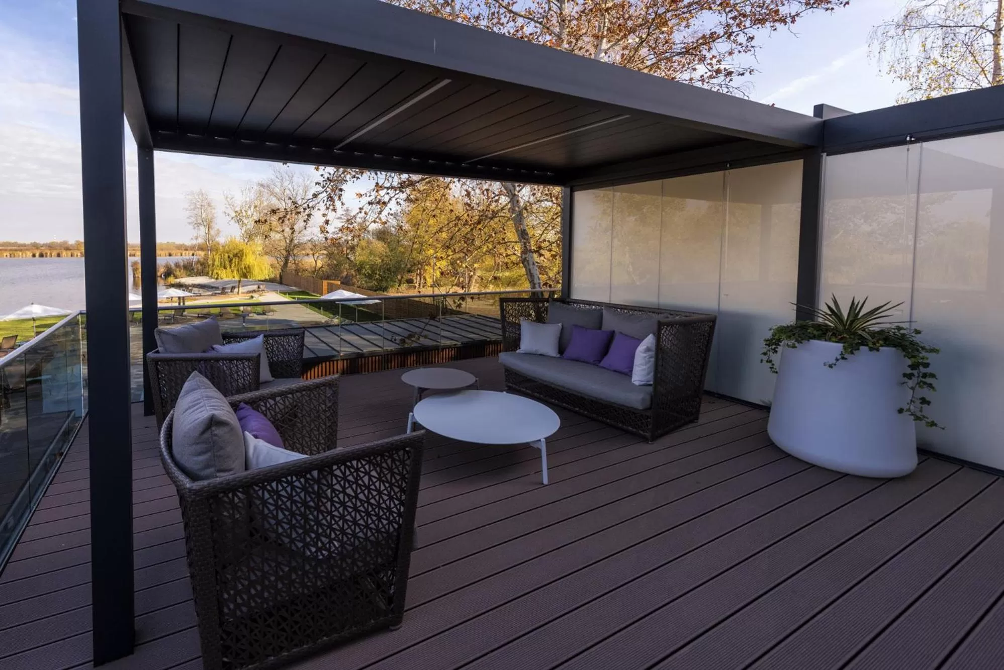 Balcony/Terrace in Donautica Hotel & Restaurant