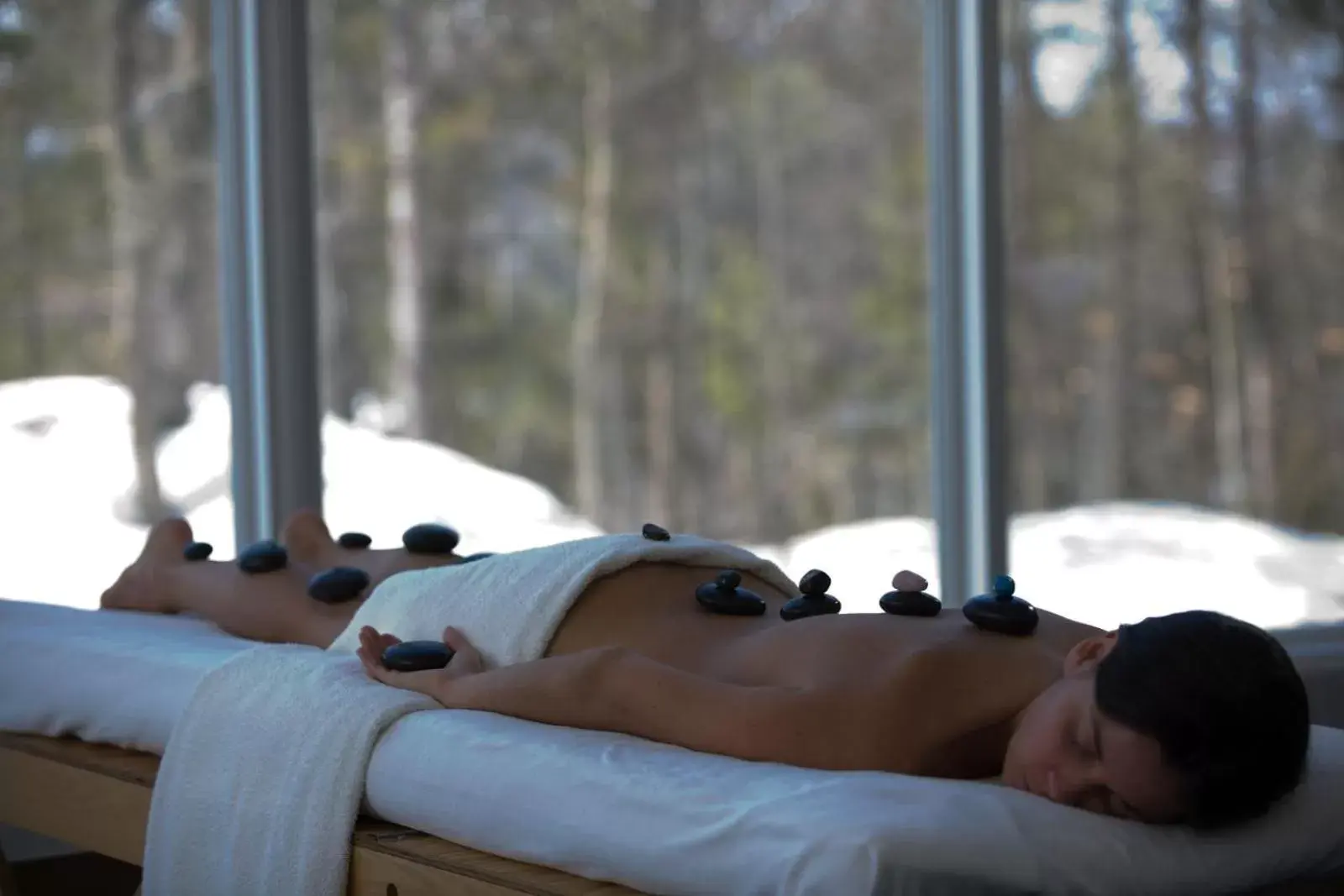 Massage in Auberge de la Montagne Coupée