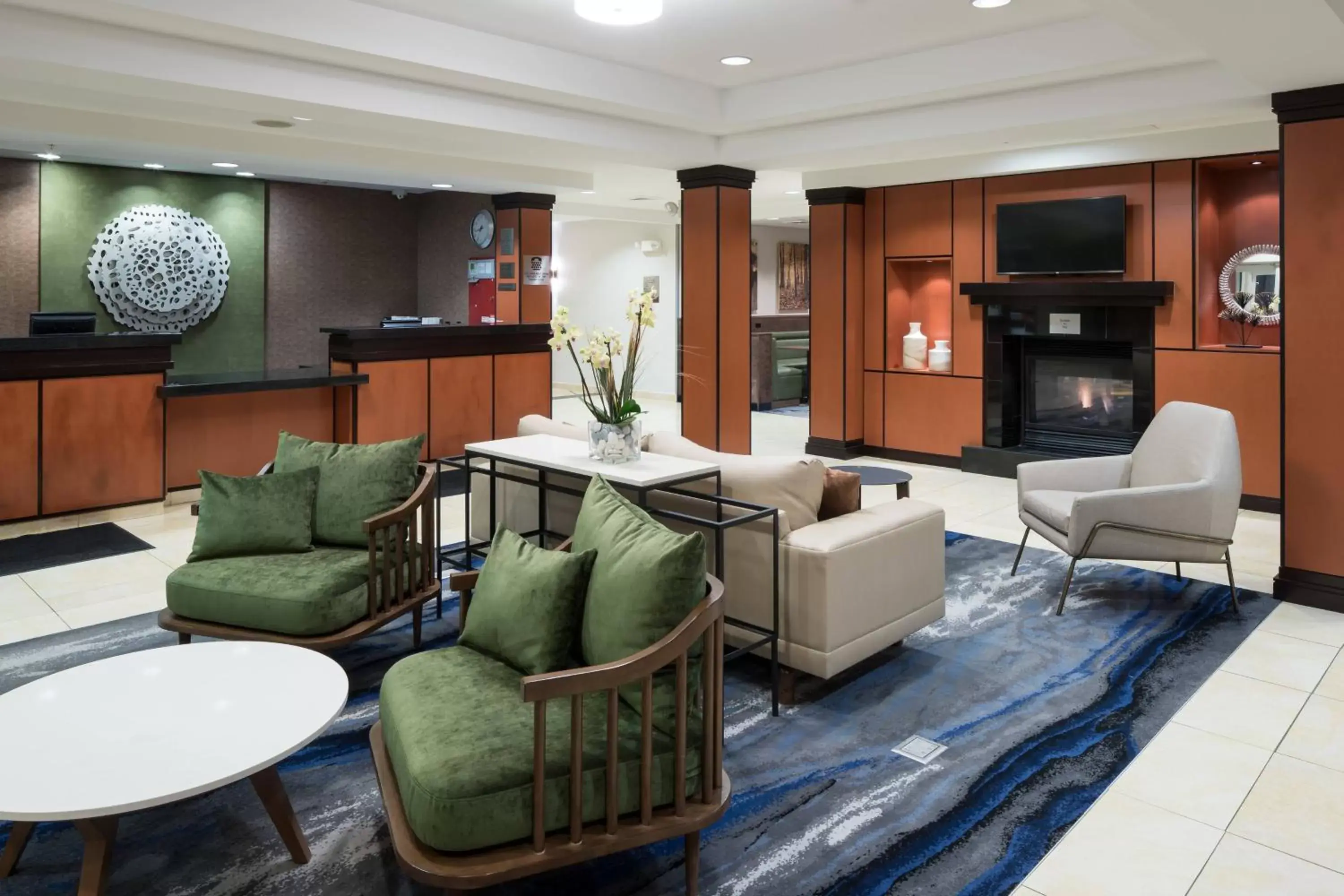 Lobby or reception, Lounge/Bar in Fairfield Inn & Suites Kansas City Overland Park