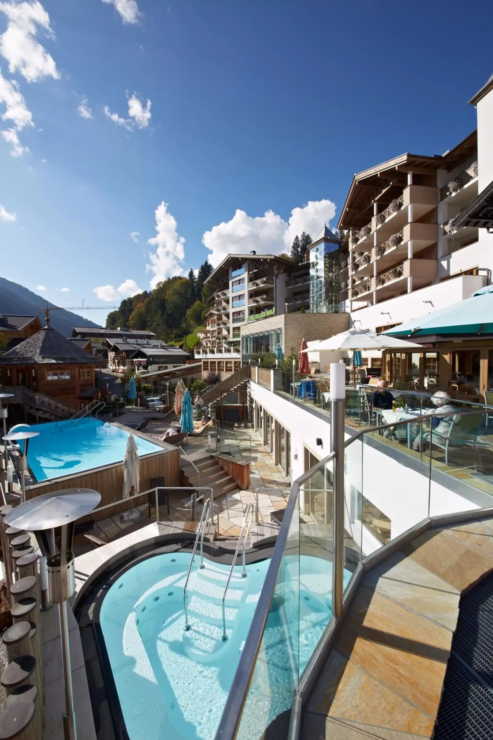 Property building, Pool View in Hotel Alpine Palace