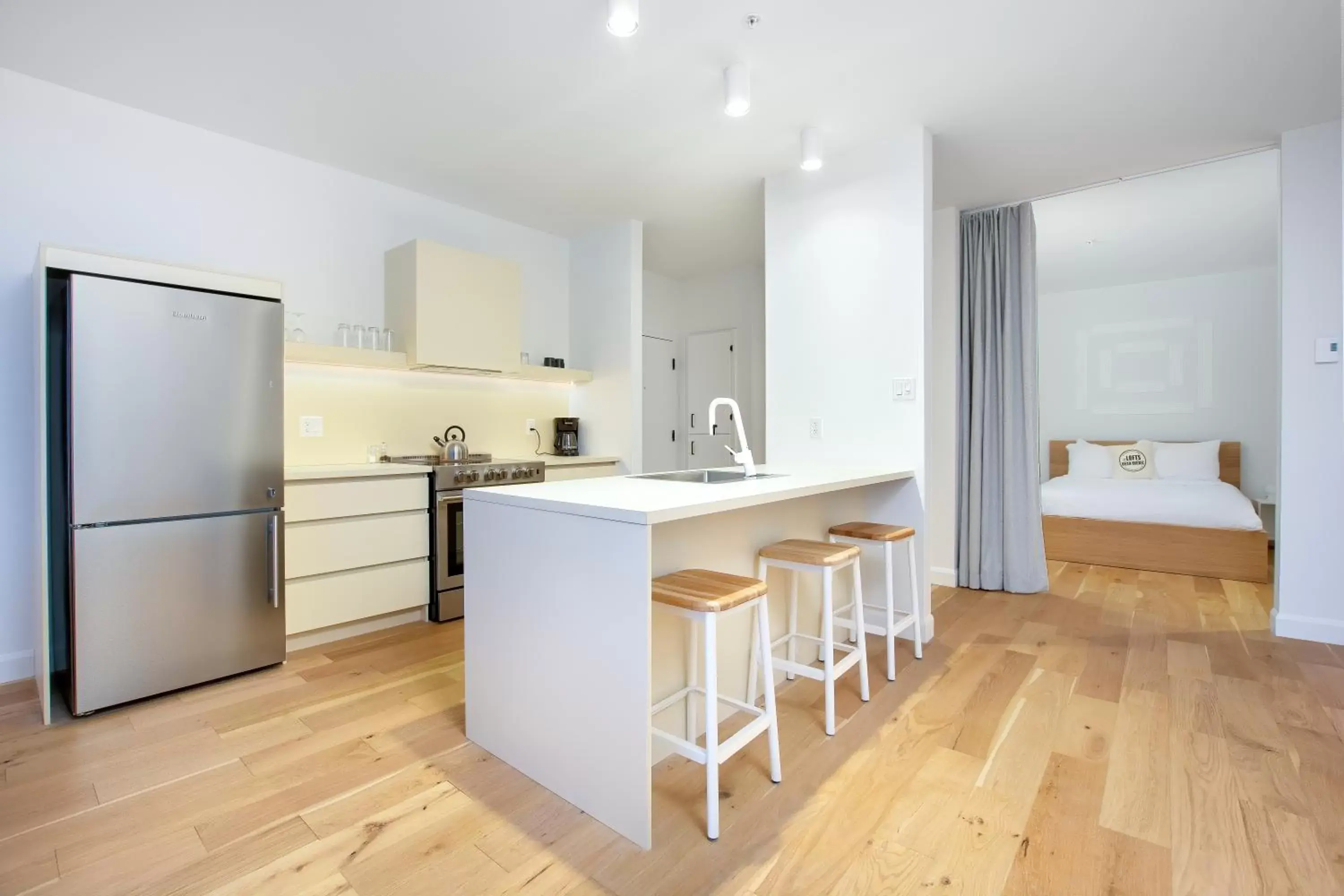 Kitchen or kitchenette, Kitchen/Kitchenette in Les Lofts St-François - Par Les Lofts Vieux-Quebec