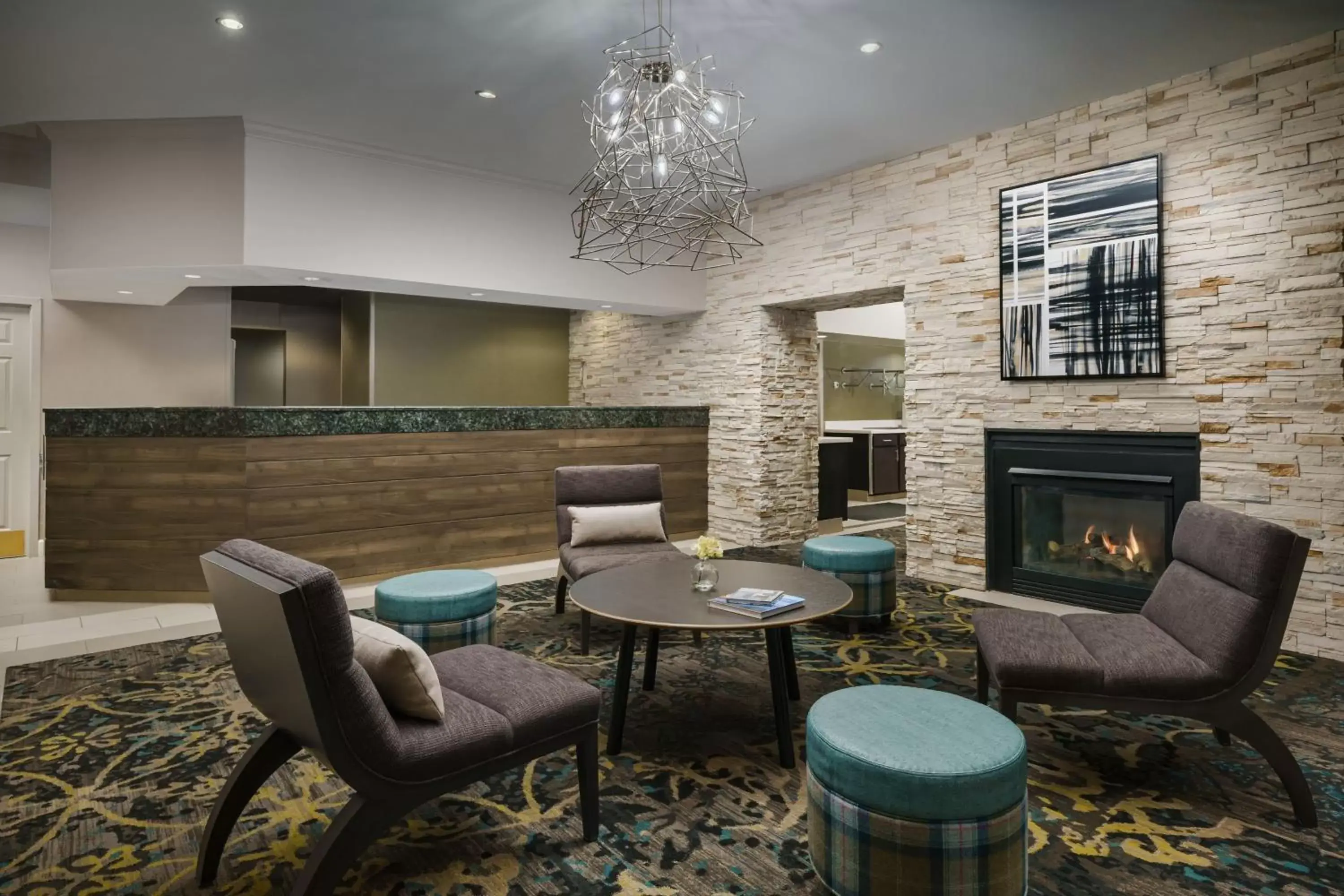 Lobby or reception, Seating Area in Residence Inn Gaithersburg Washingtonian Center