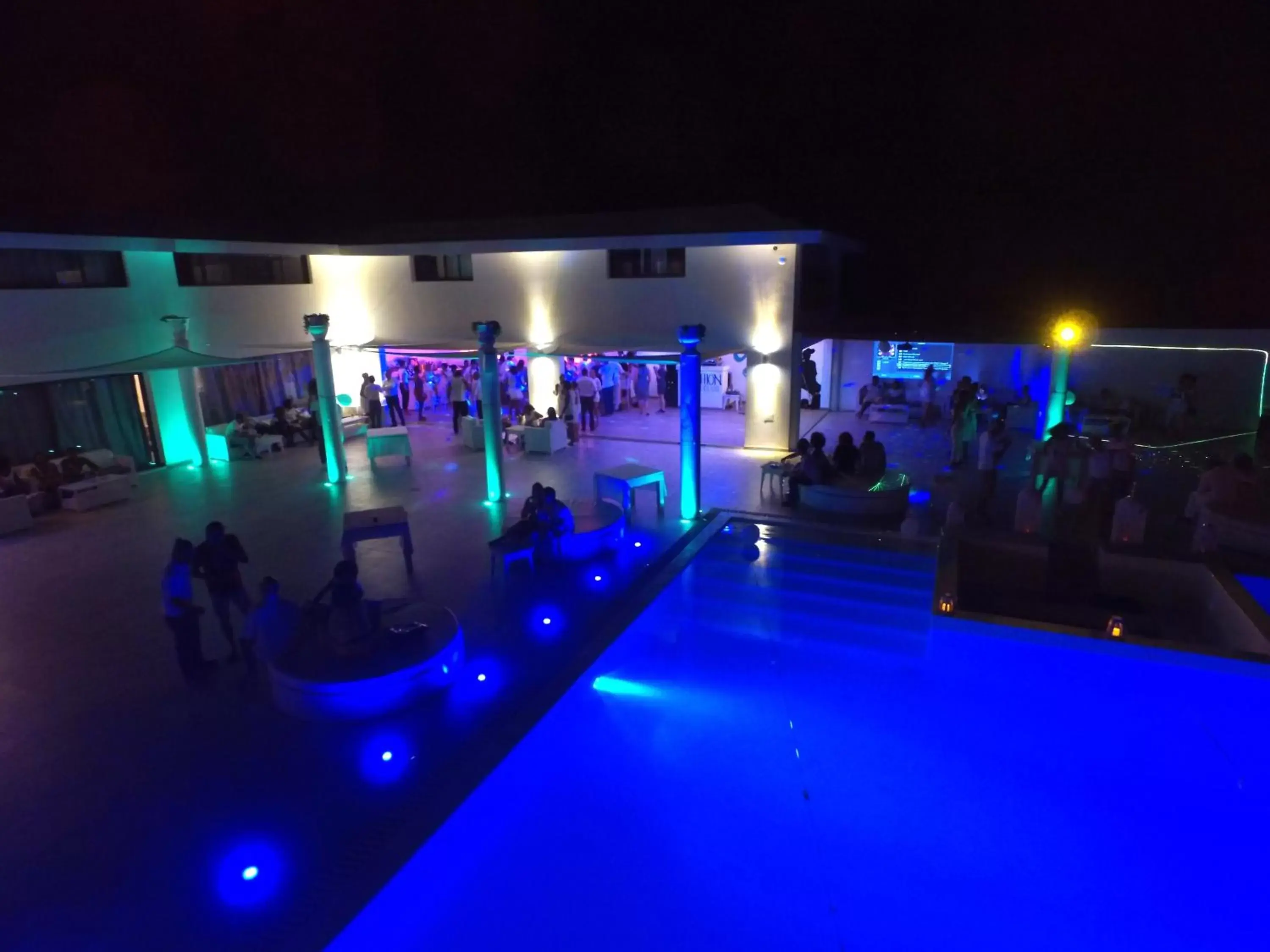 Night, Swimming Pool in Hotel LIVVO Budha Beach