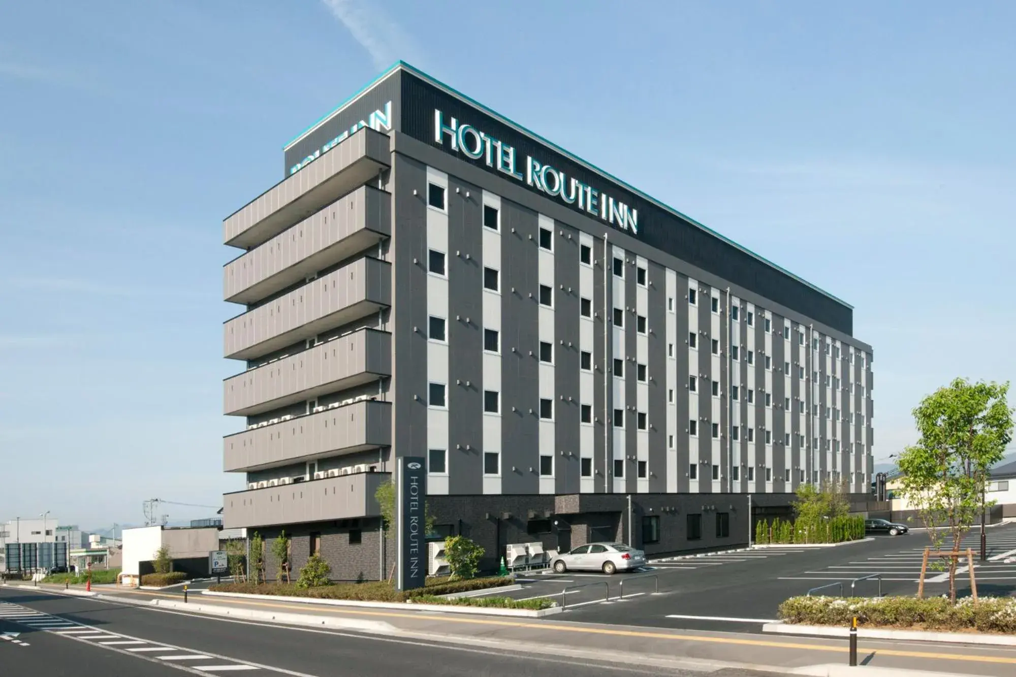 Property building in Hotel Route-Inn Yamagata South - in front of University Hospital -