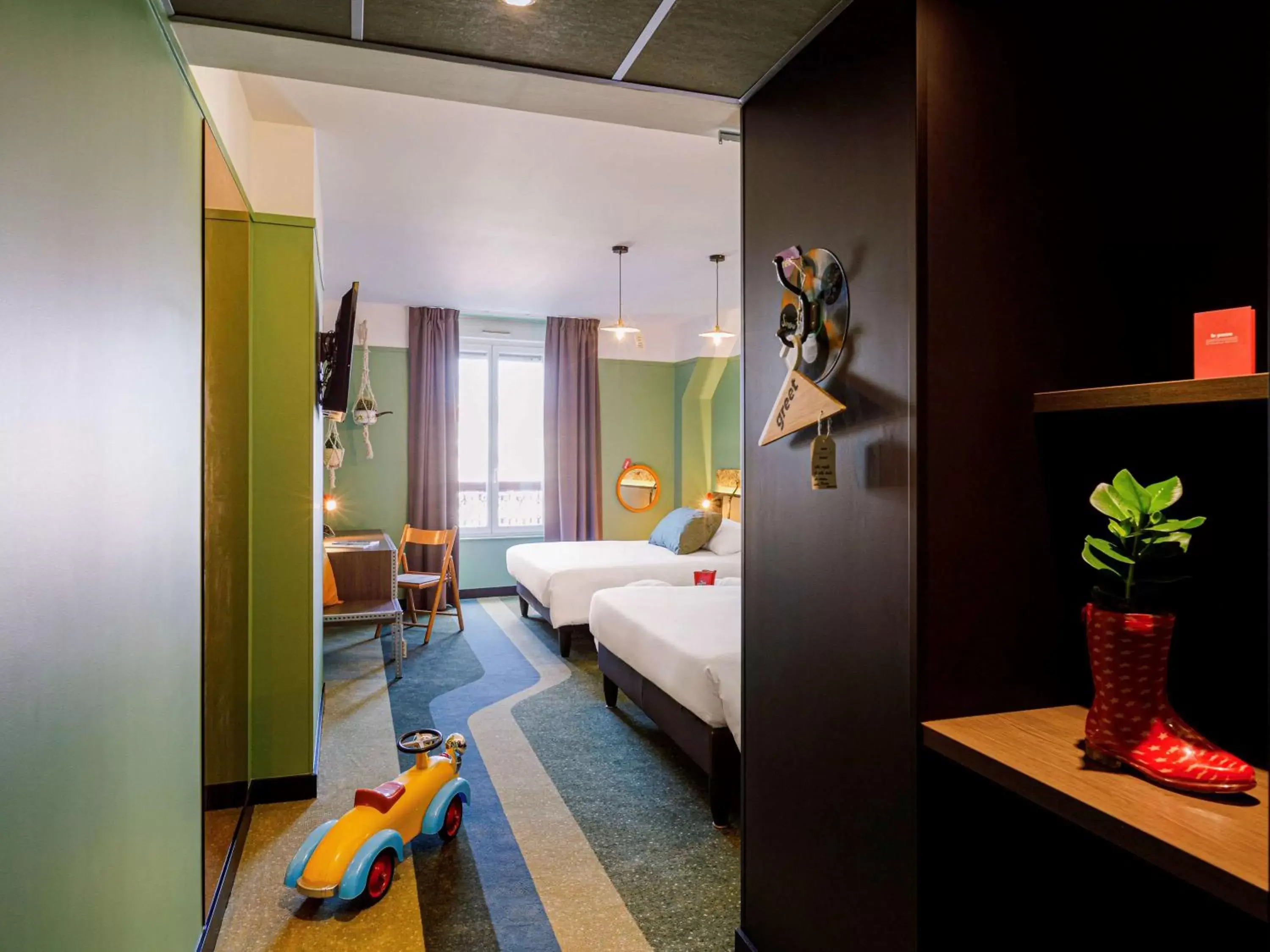 Bedroom, Bed in Greet Hotel Lyon Confluence Bedroom, Bed in Greet Hotel Lyon Confluence