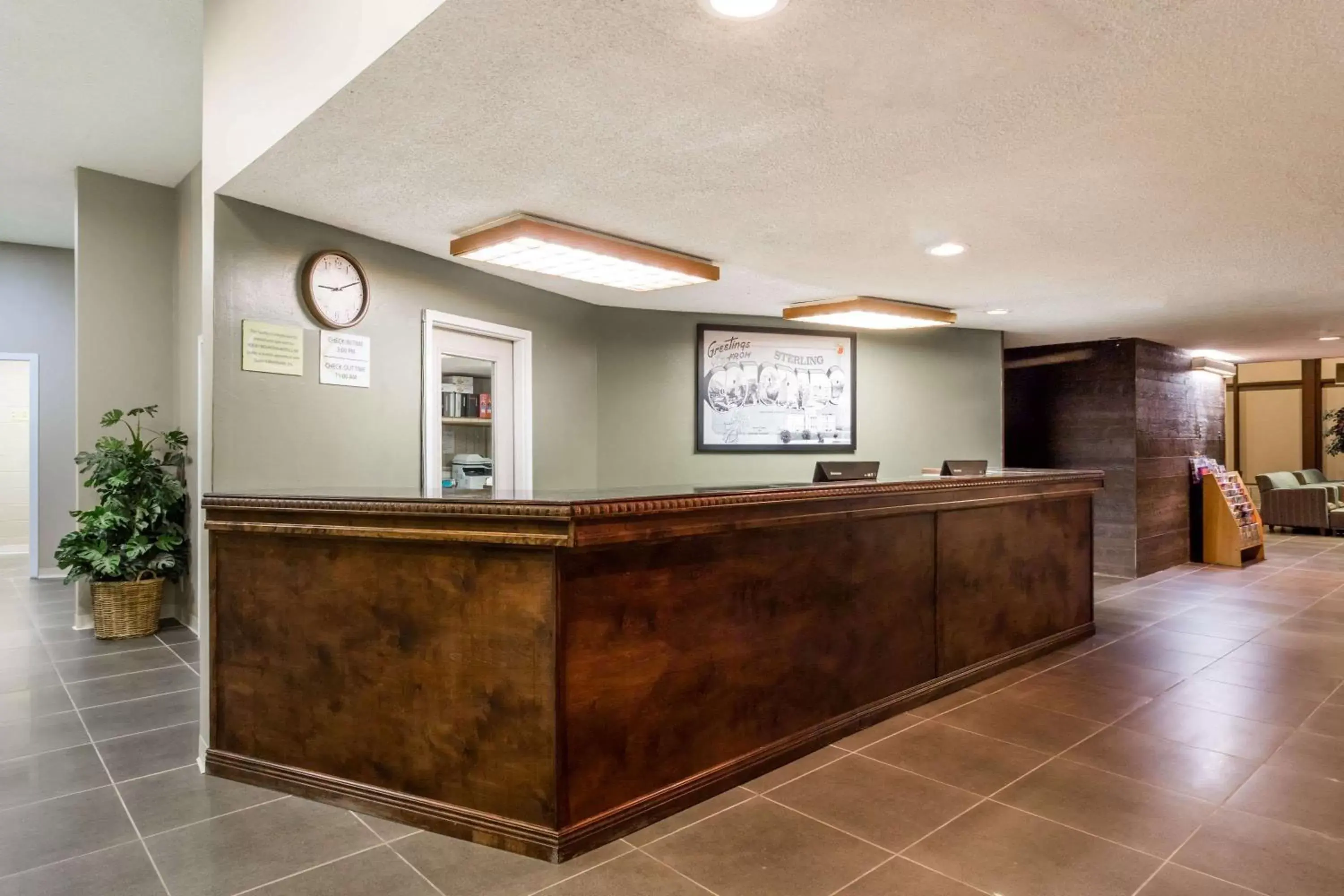 Lobby or reception in Super 8 by Wyndham Sterling CO Lobby or reception in Super 8 by Wyndham Sterling CO