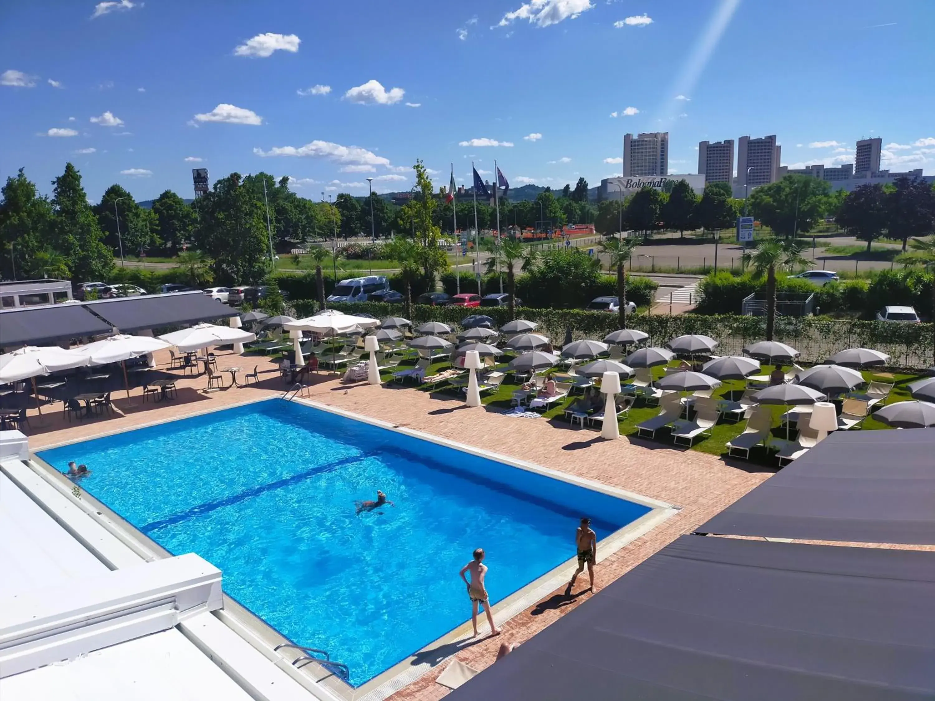 Swimming pool, Pool View in Hotel Michelino Bologna Fiera