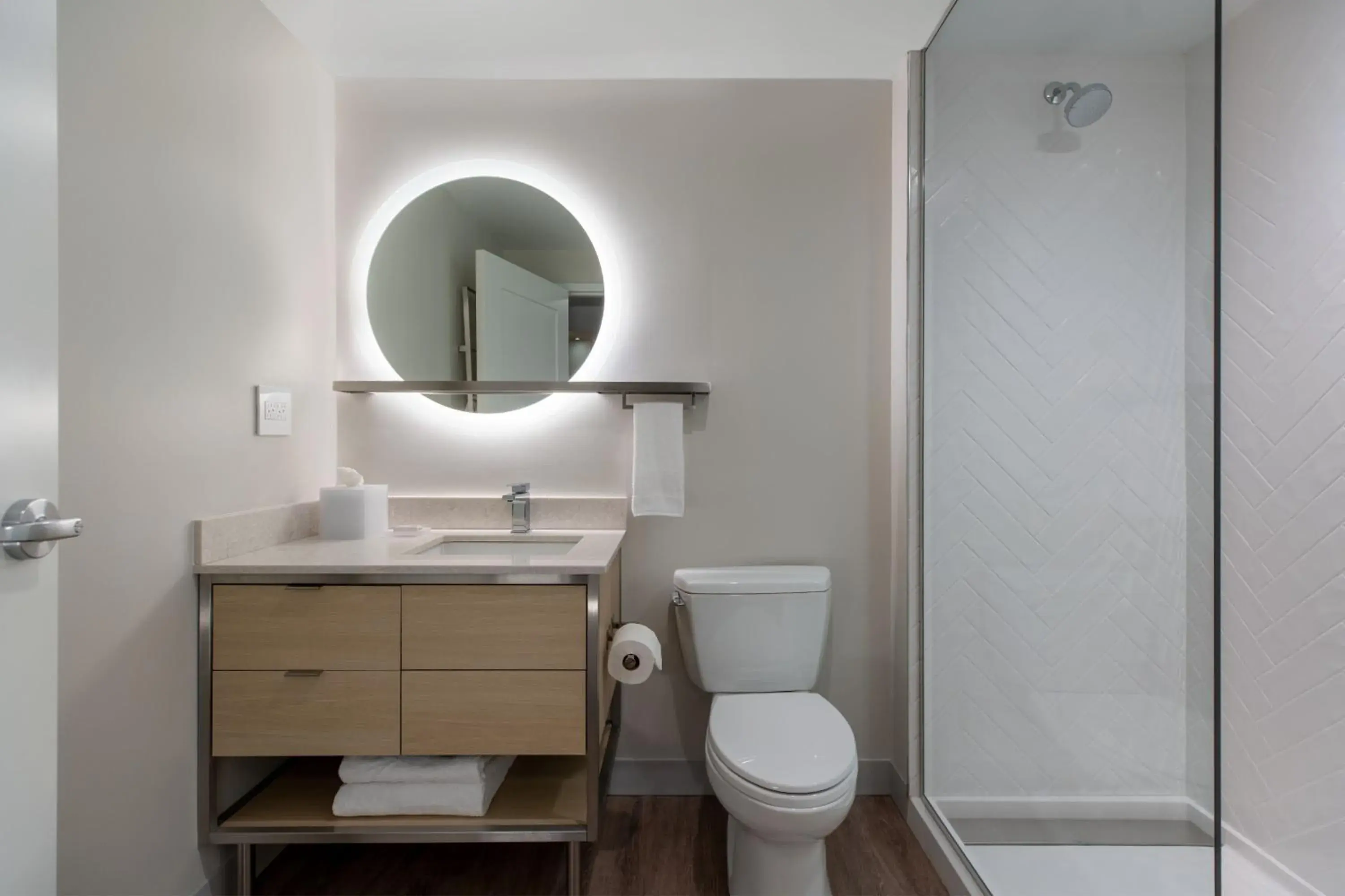 Bathroom in TownePlace Suites by Marriott Pueblo Downtown