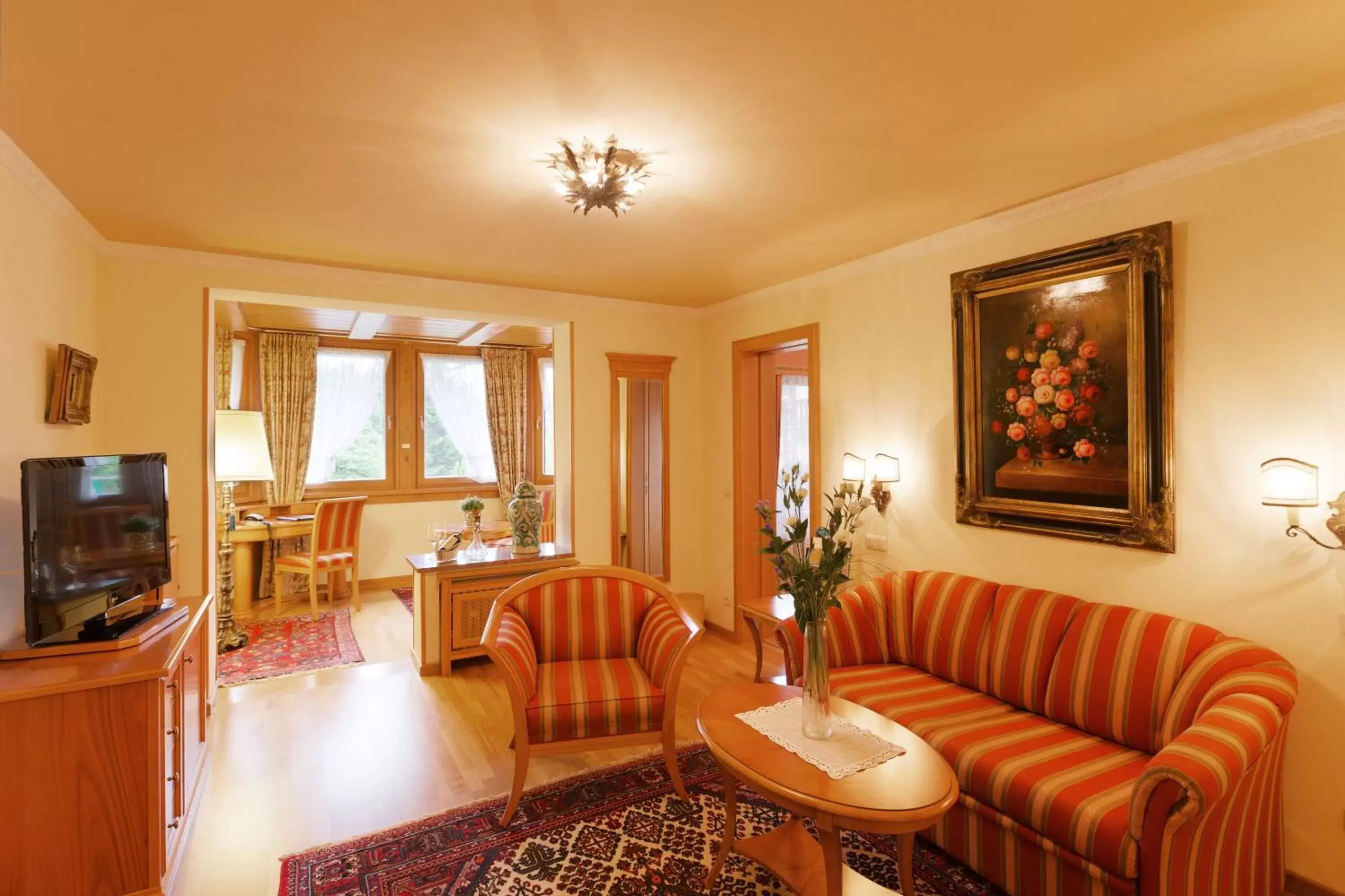 Living room, Seating Area in Reindl's Partenkirchener Hof