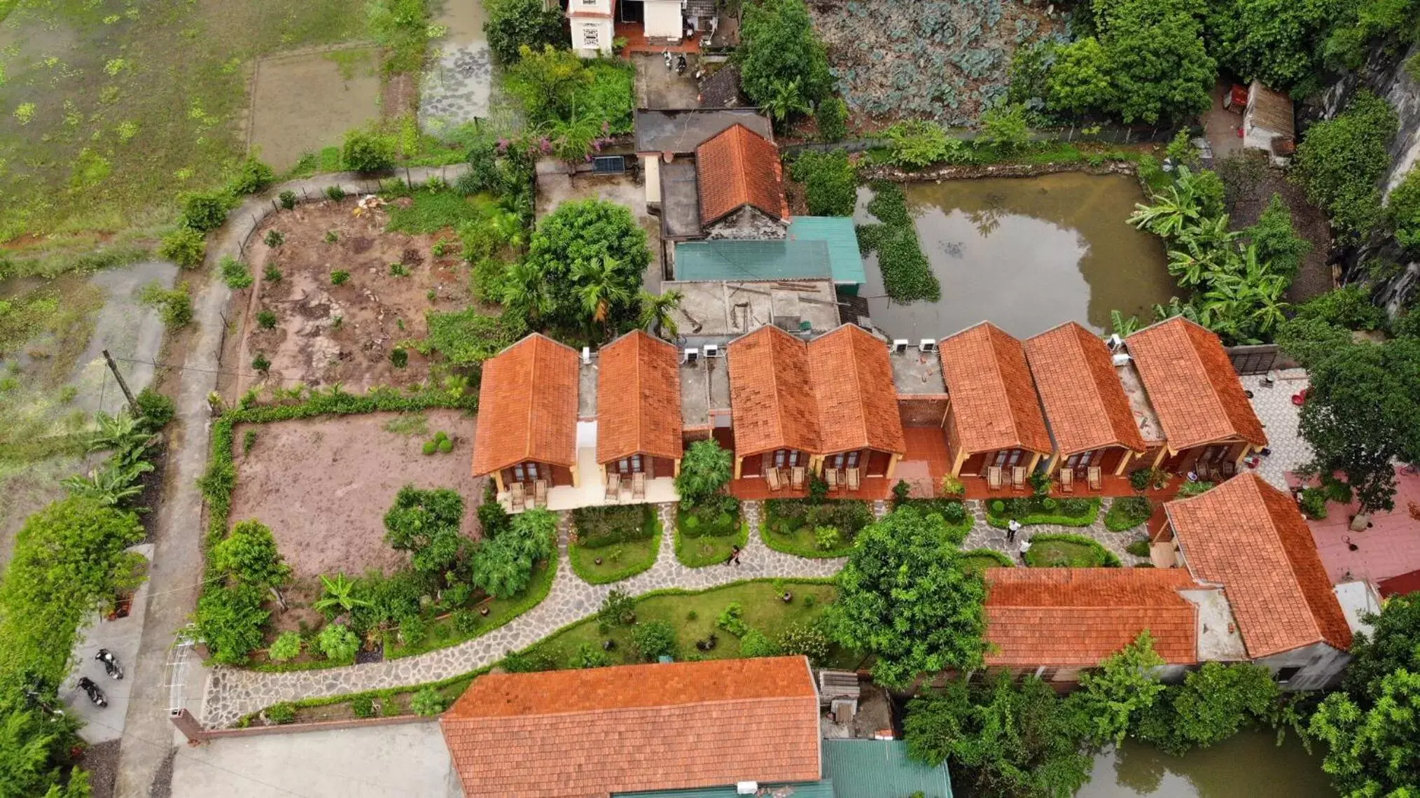 Bird's eye view, Bird's-eye View in Tam Coc Luxury Homestay