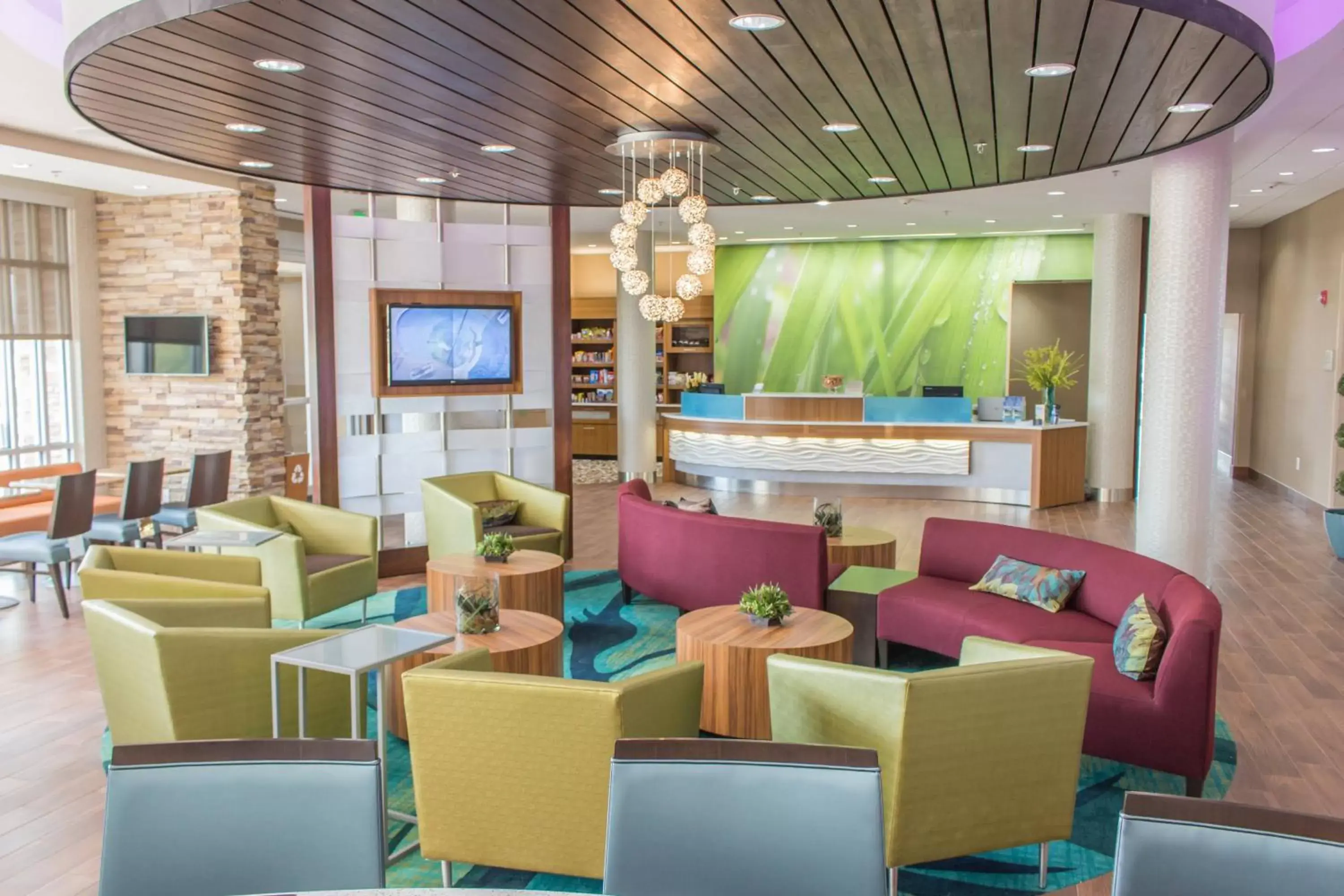 Lobby or reception, Restaurant/Places to Eat in SpringHill Suites by Marriott Sumter