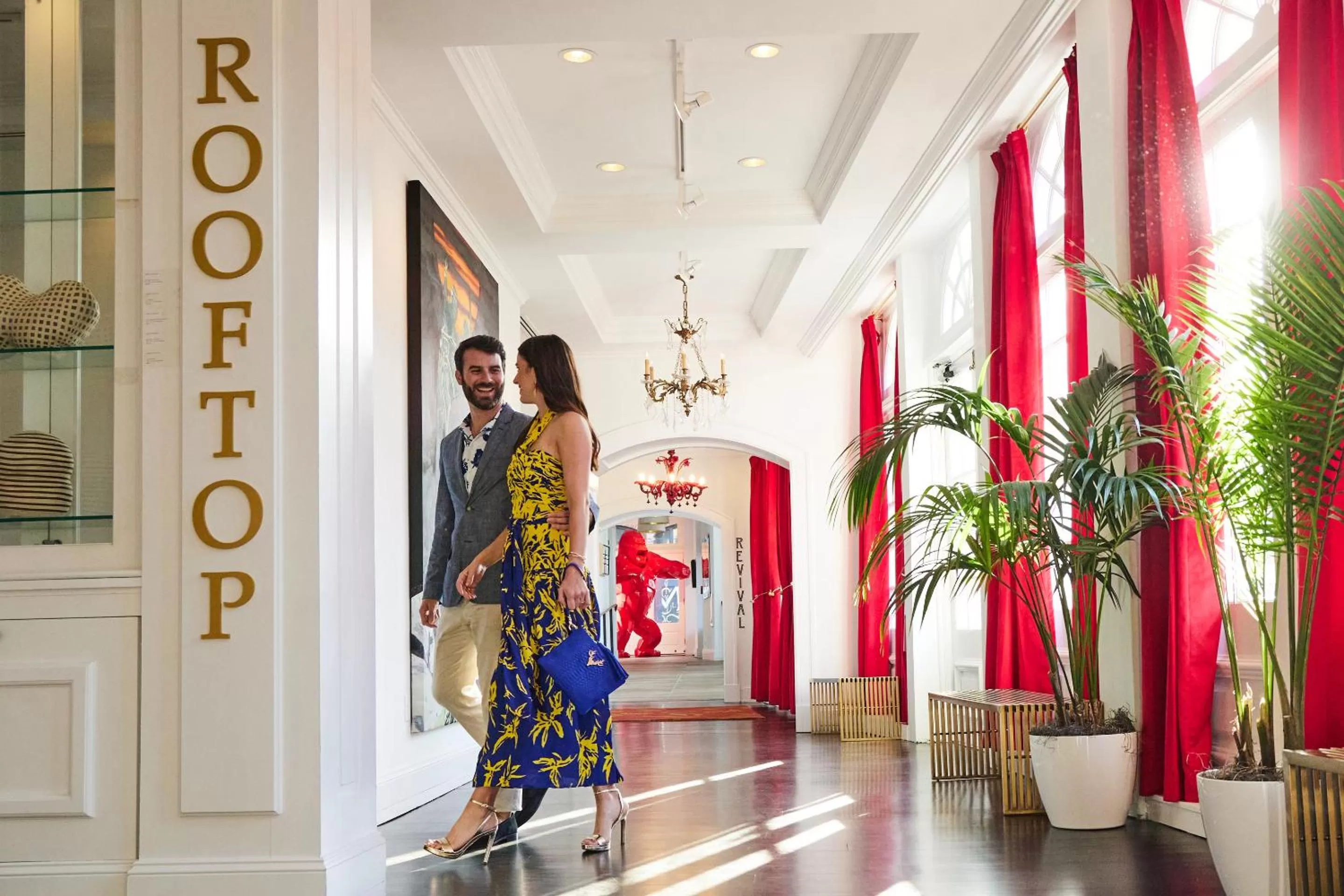 People in The Vendue, Downtown Art Hotel