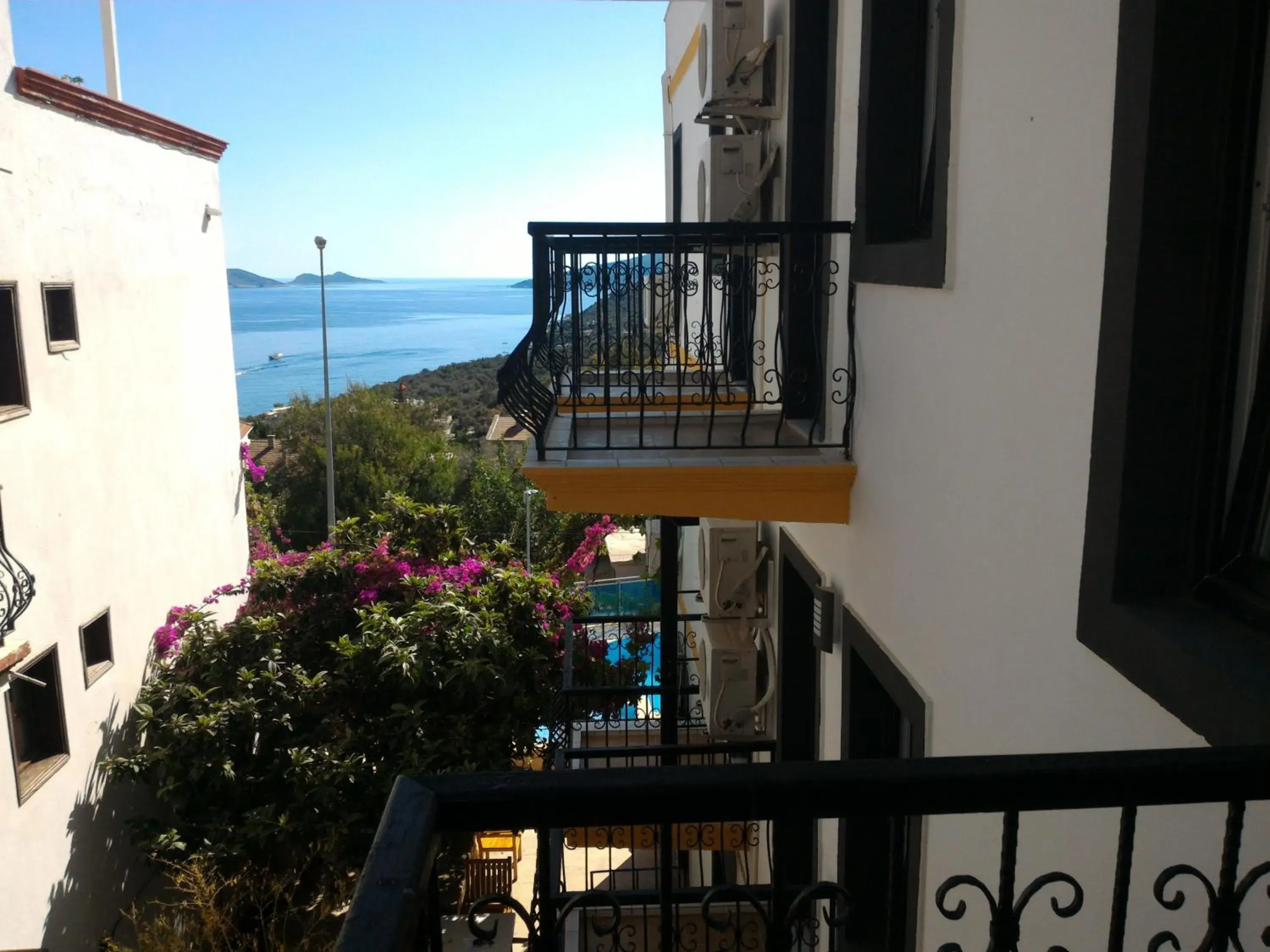 View (from property/room), Balcony/Terrace in Enda Boutique Hotel Kalkan