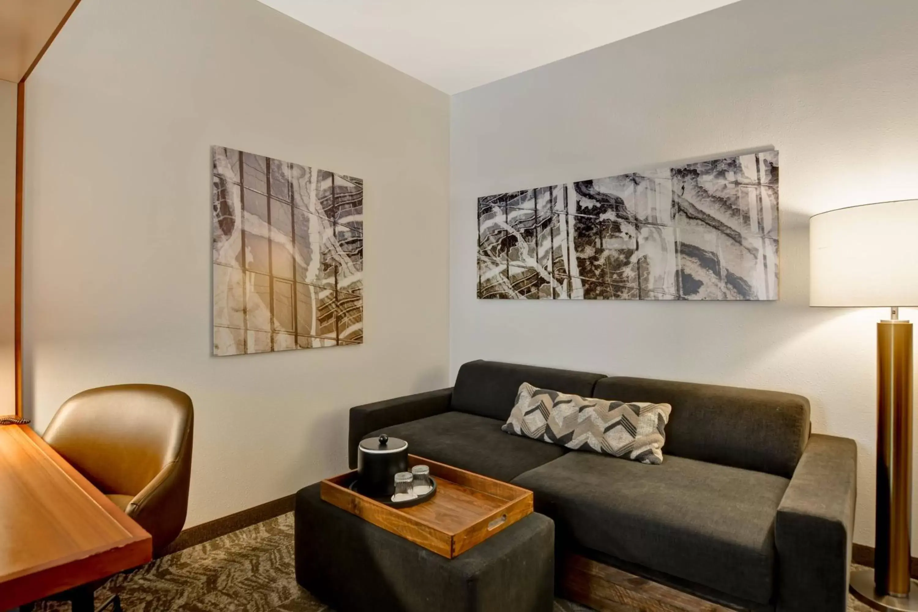 Living room, Seating Area in SpringHill Suites by Marriott Cincinnati Midtown